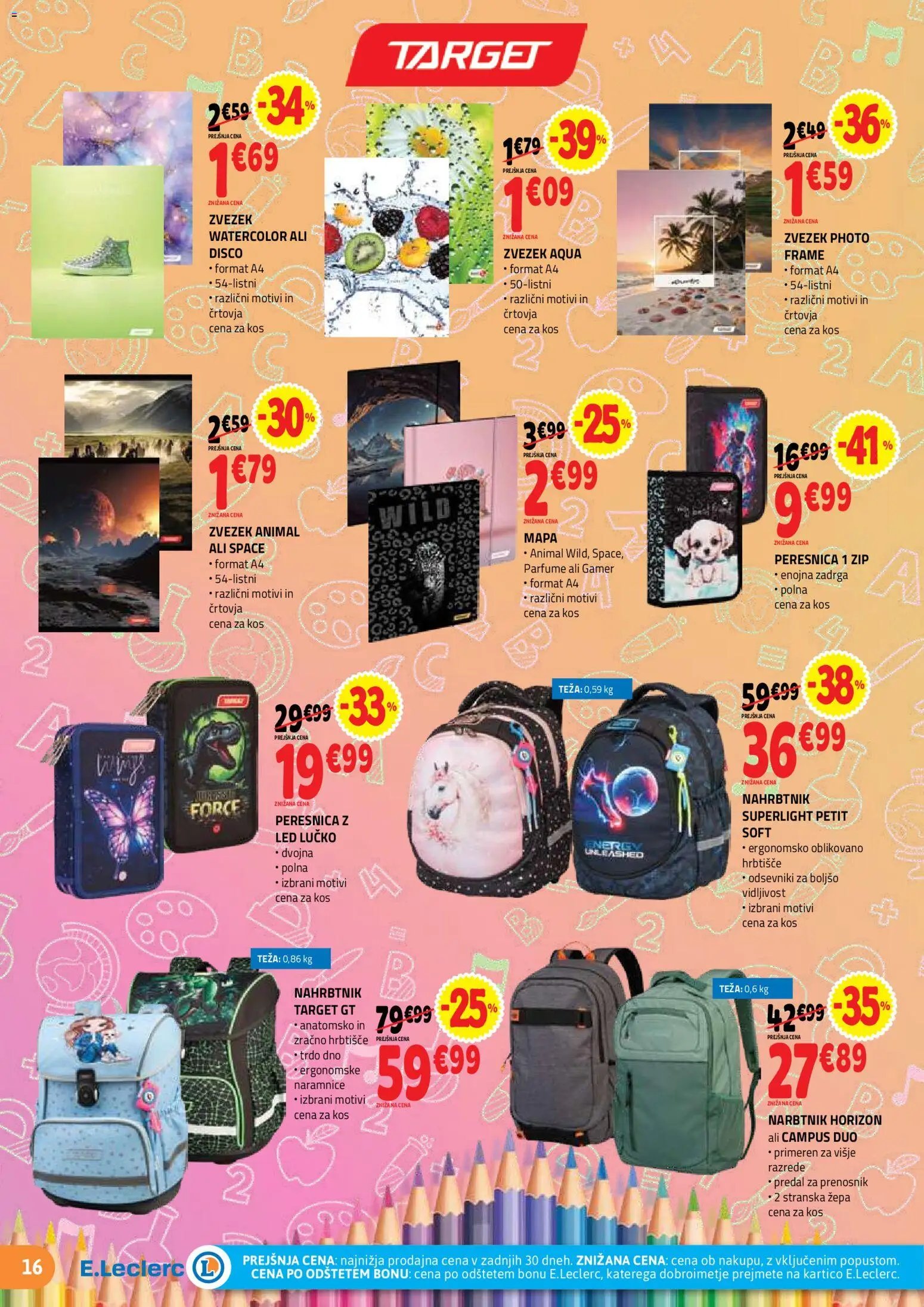 E.leclerc katalog vse za šolo
