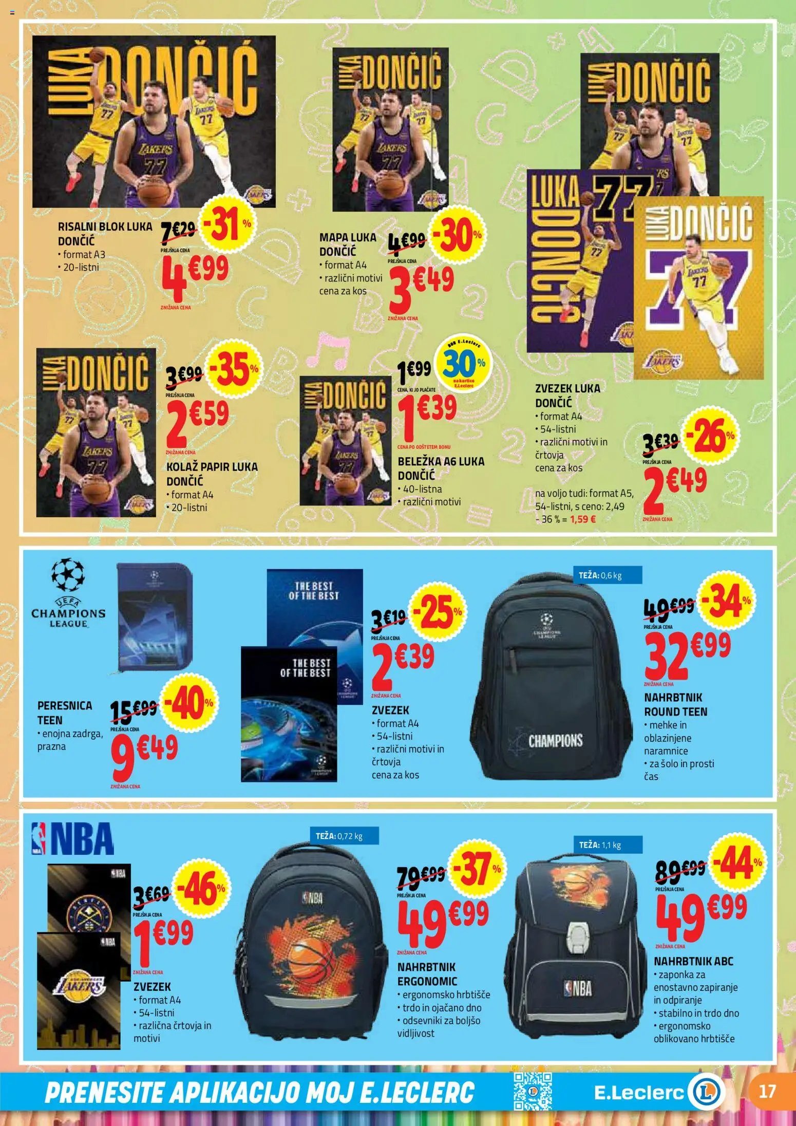 E.leclerc katalog vse za šolo