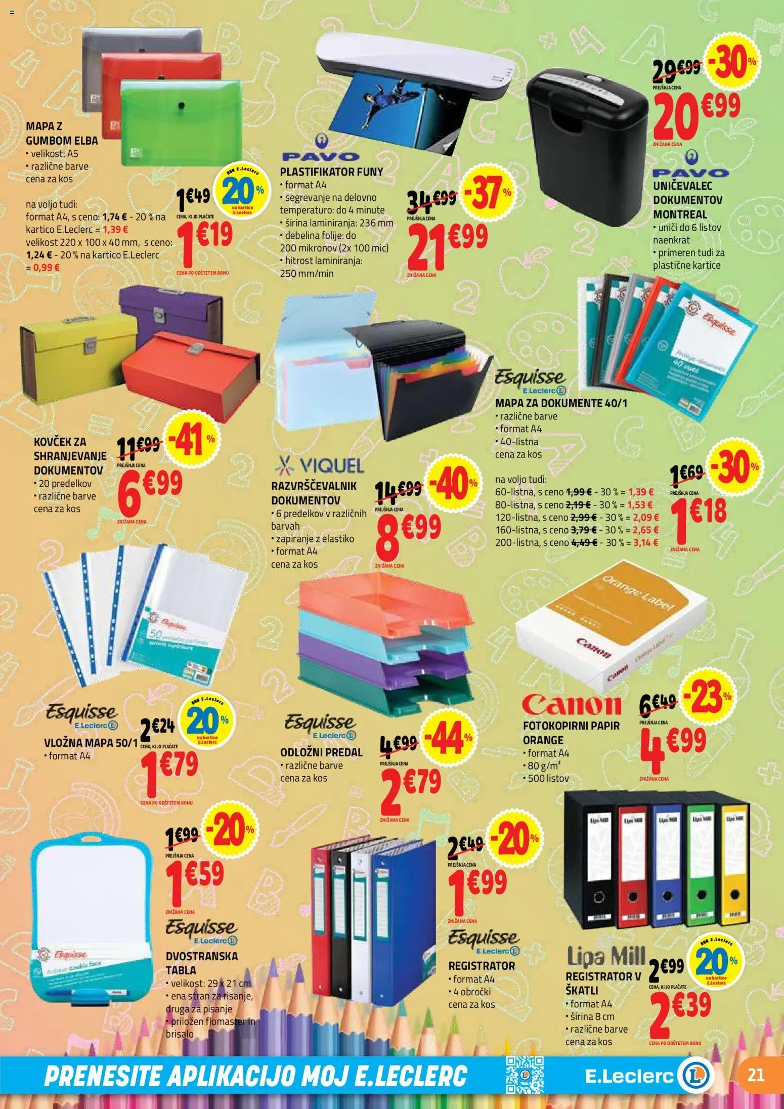 E.leclerc katalog vse za šolo