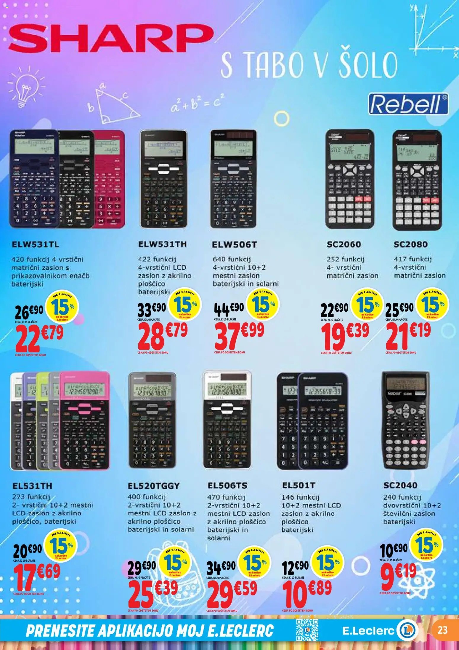 E.leclerc katalog vse za šolo