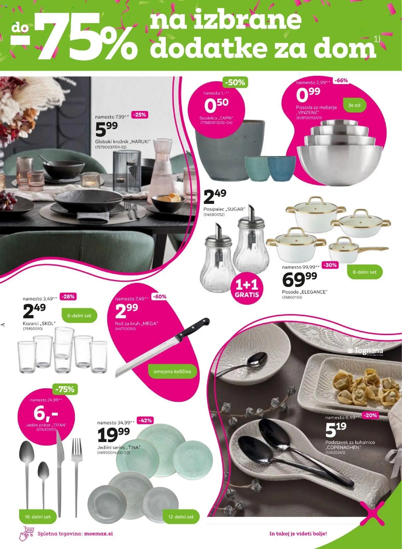 Mömax katalog -25% na neznižano pohištvo