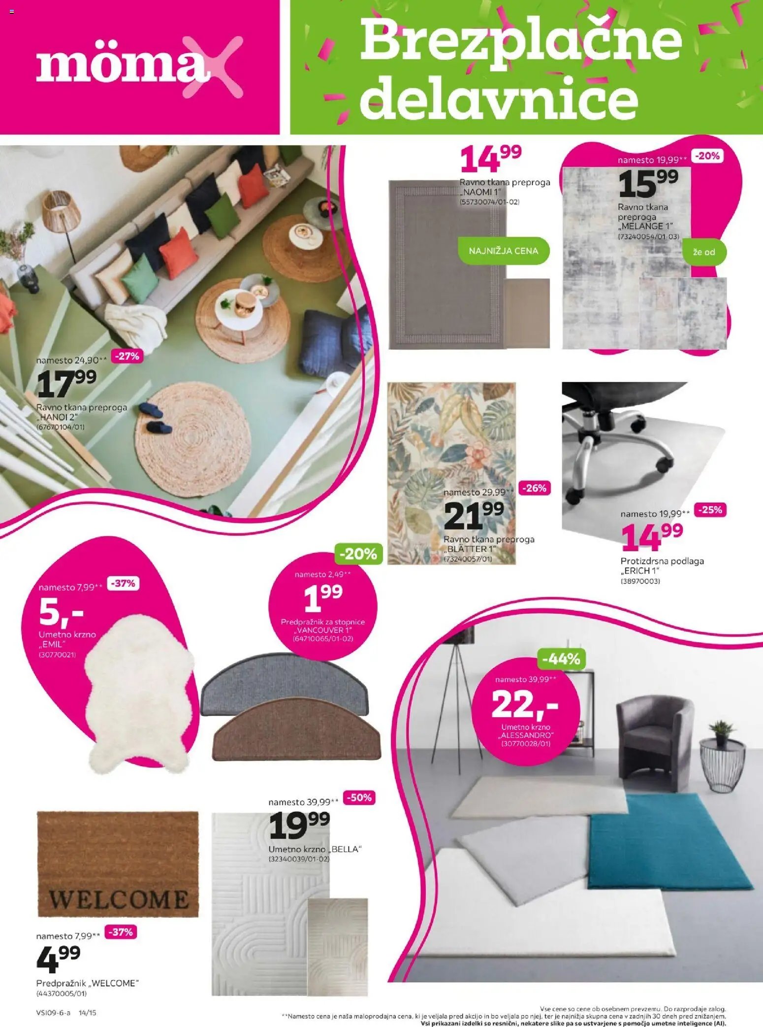 Mömax katalog -25% na neznižano pohištvo