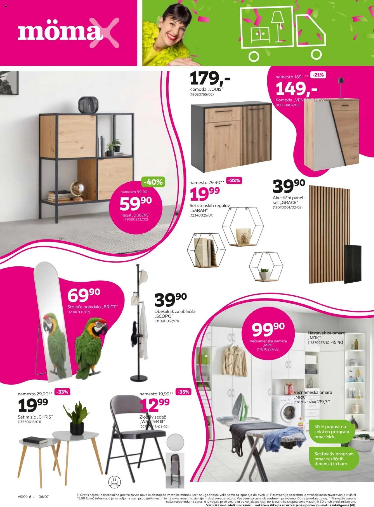 Mömax katalog -25% na neznižano pohištvo