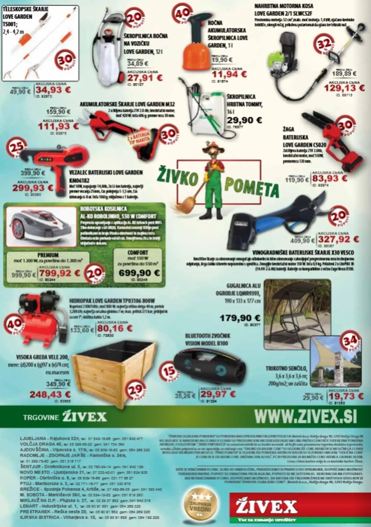 Živex katalog