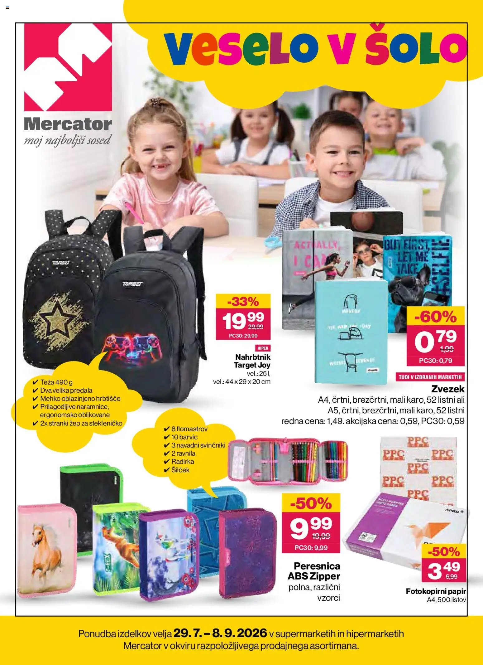 Mercator katalog veselo v šolo