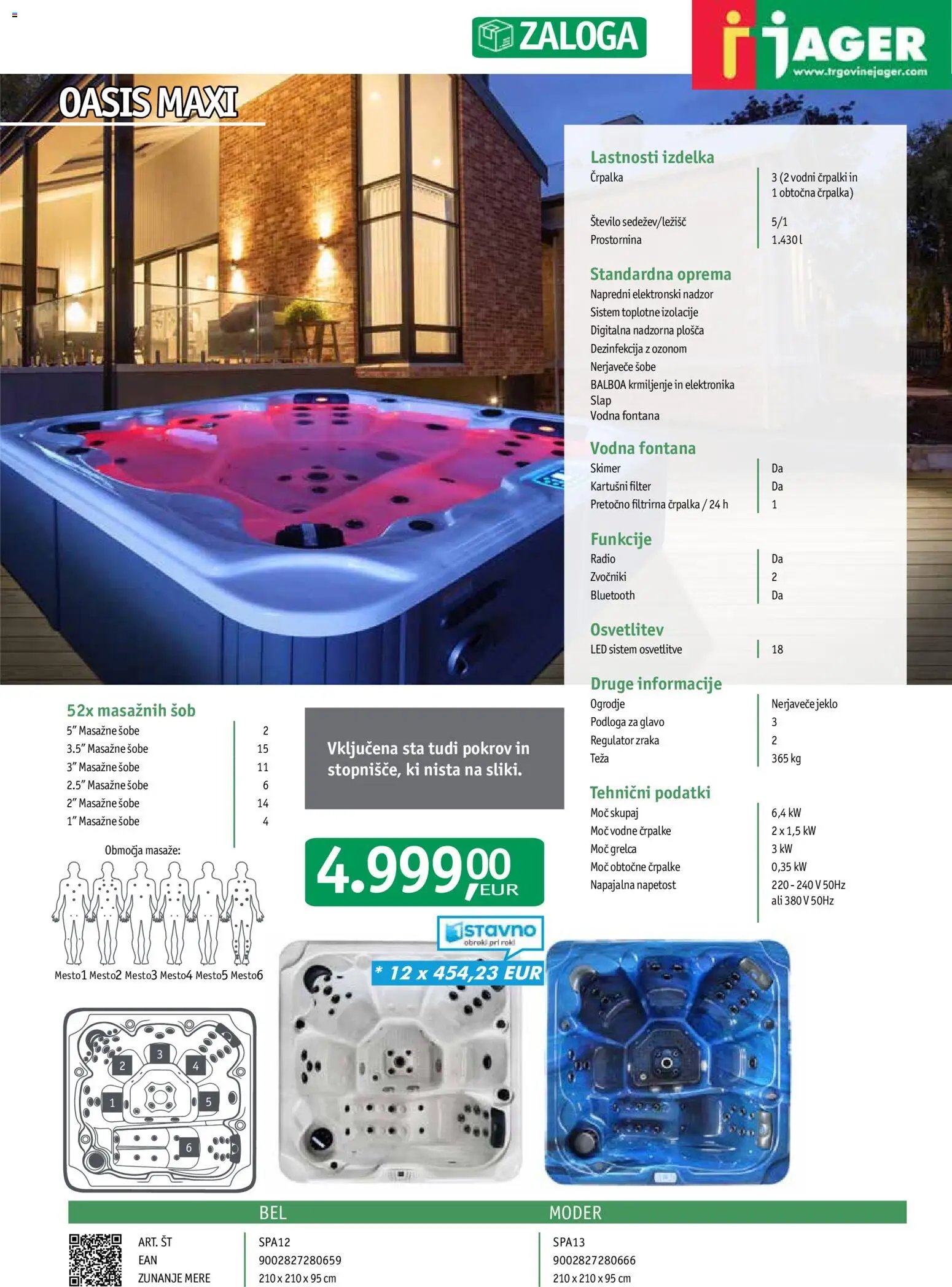 Jager - Katalog savne in masažni bazeni