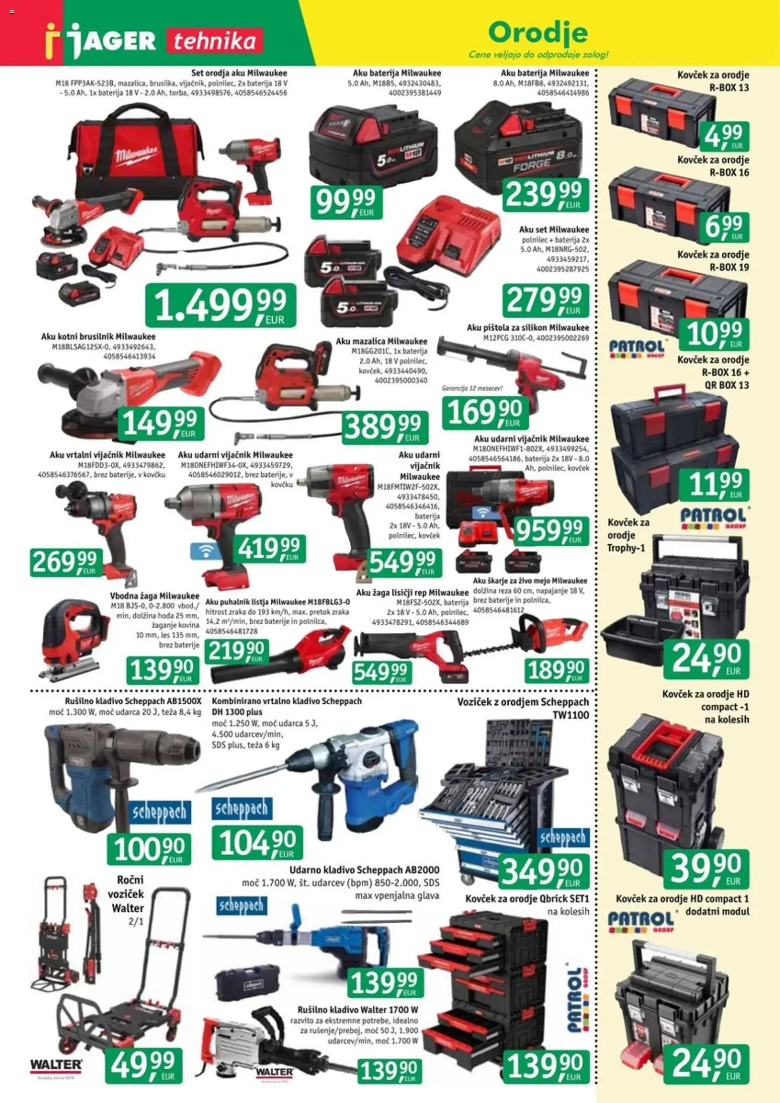 Jager Katalog - Tehnika