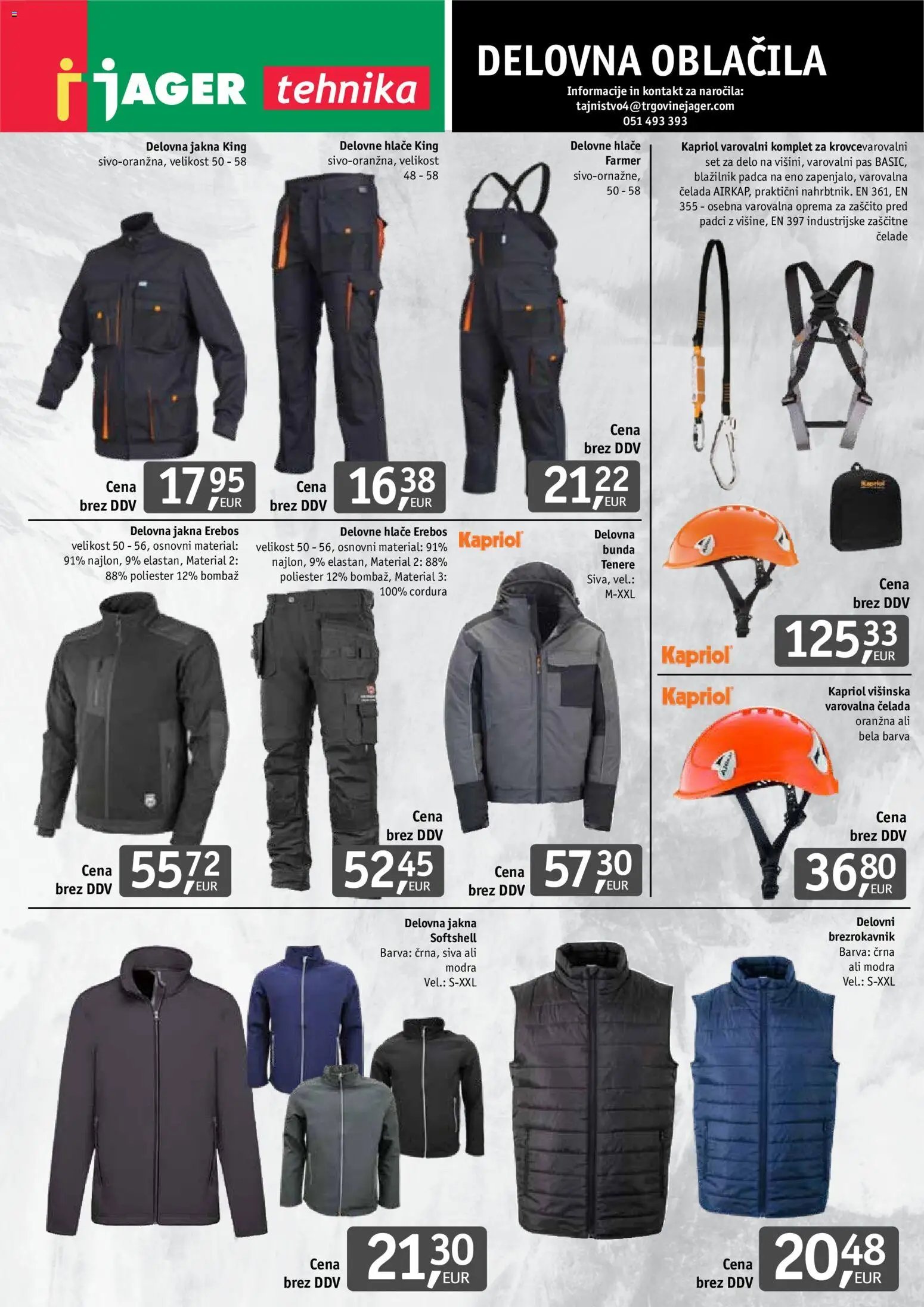 Jager - Katalog delovnih oblačil