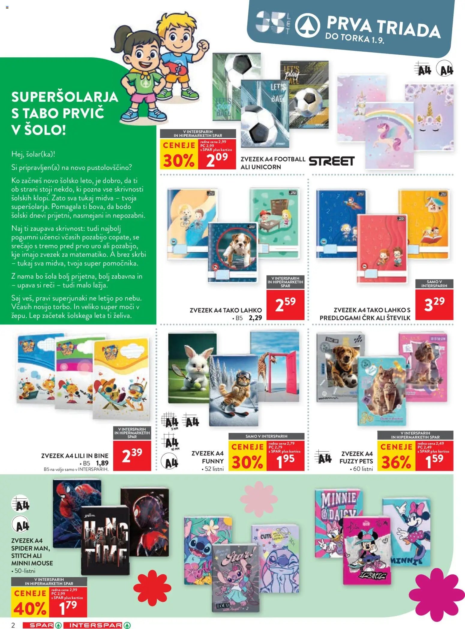 Spar katalog šola