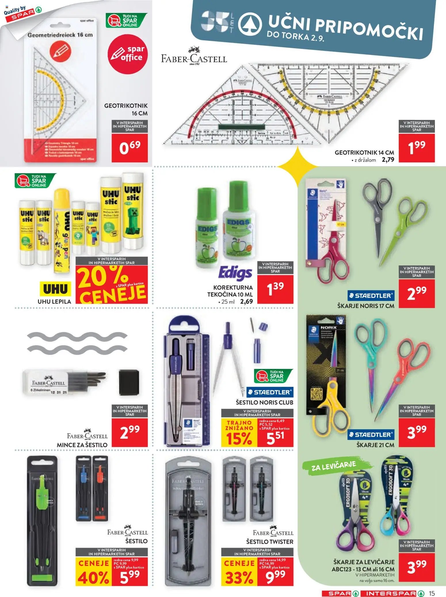Spar katalog šola