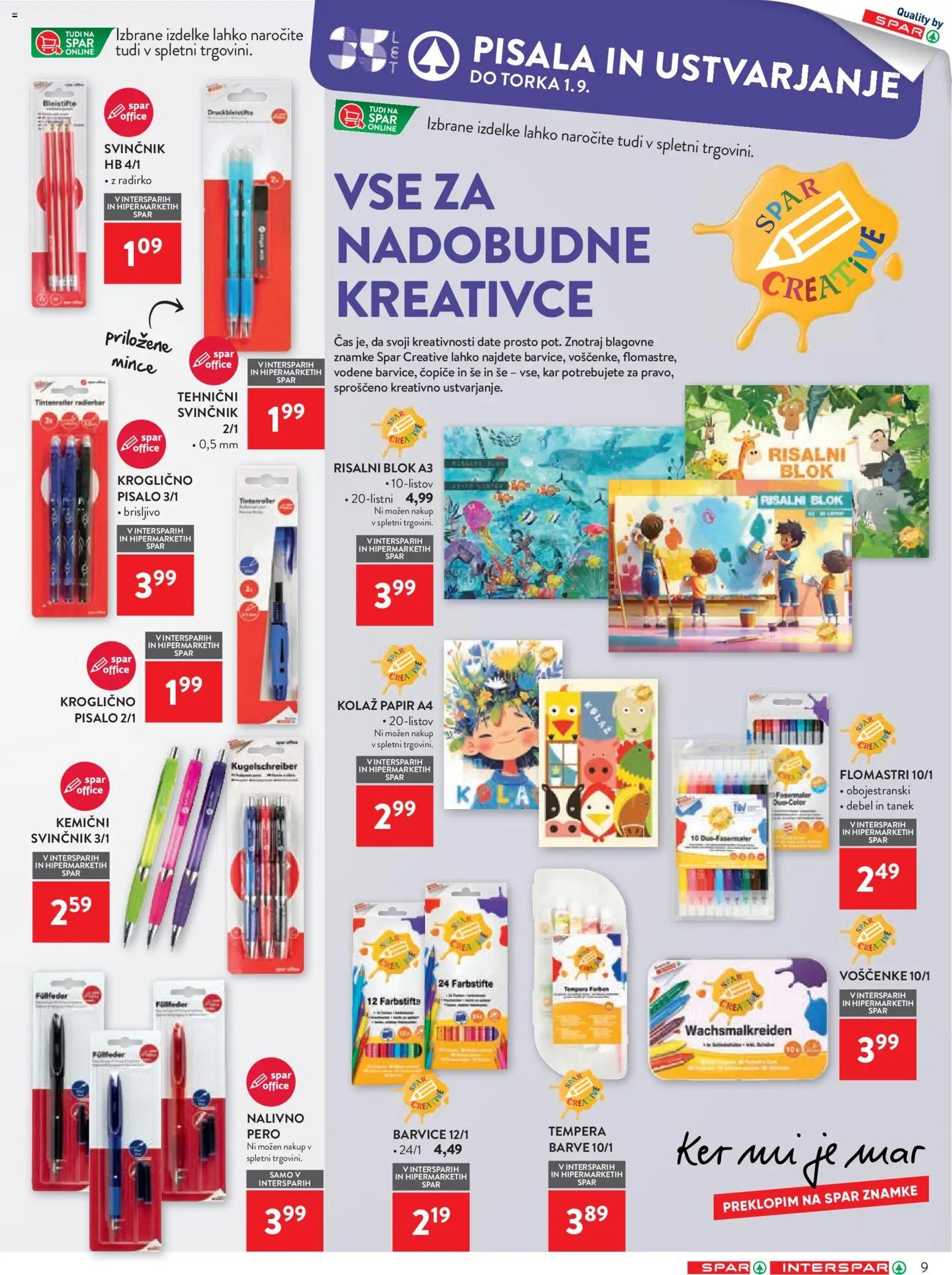 Spar katalog šola