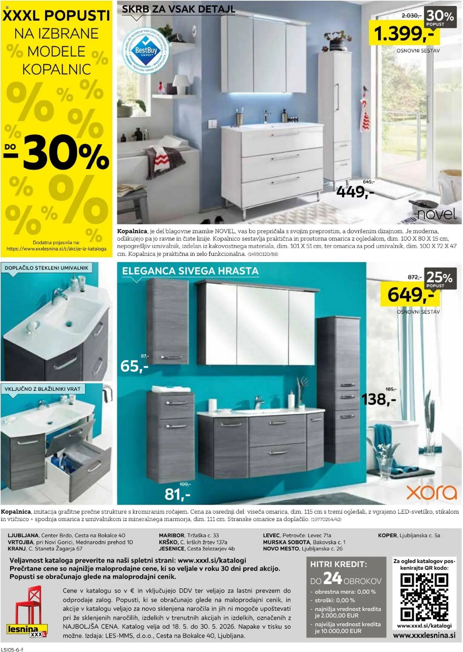 XXXL Lesnina katalog nnajboljše razmerje (2026-05-18 - 2026-05-30)