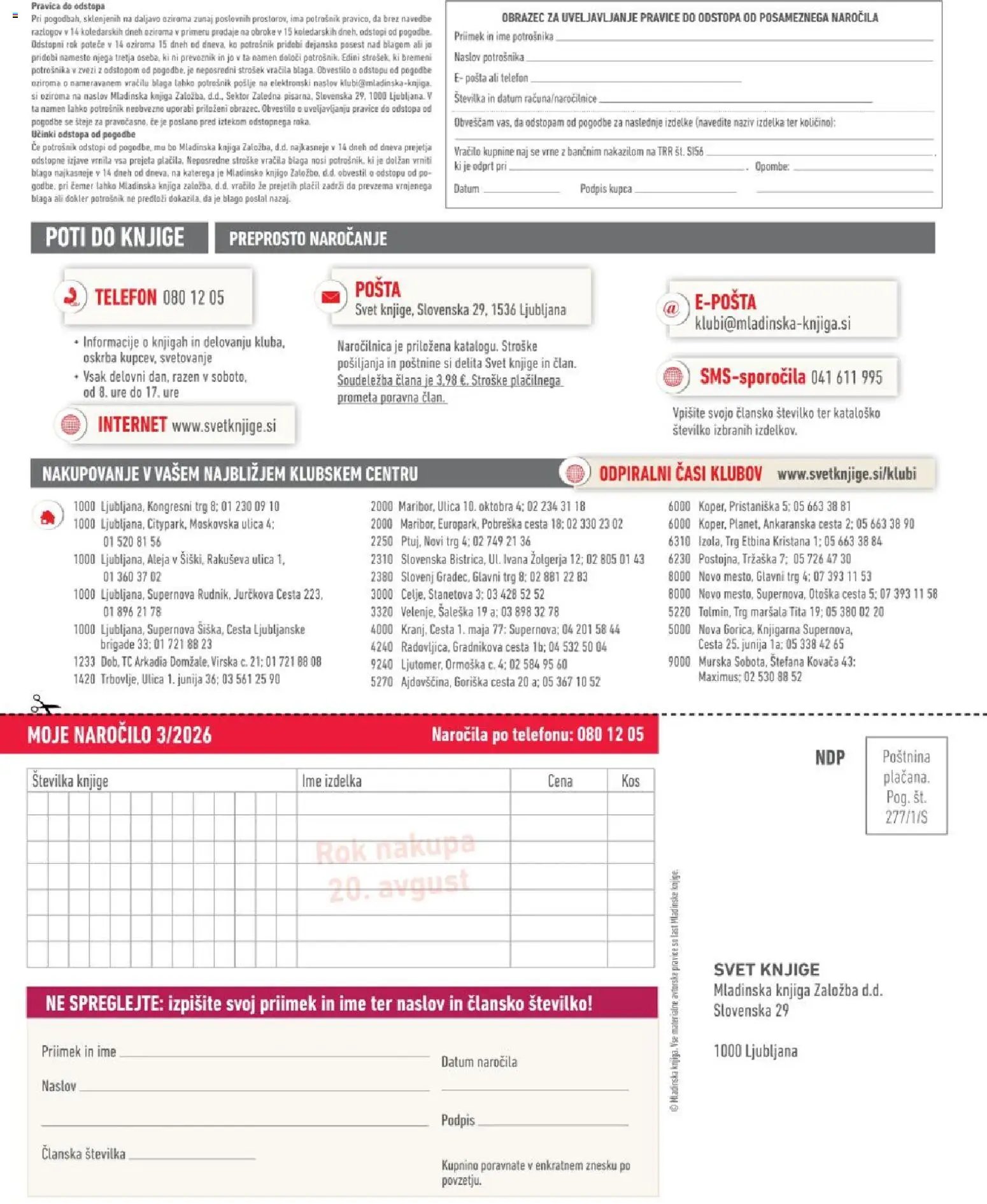 Svet knjige katalog
