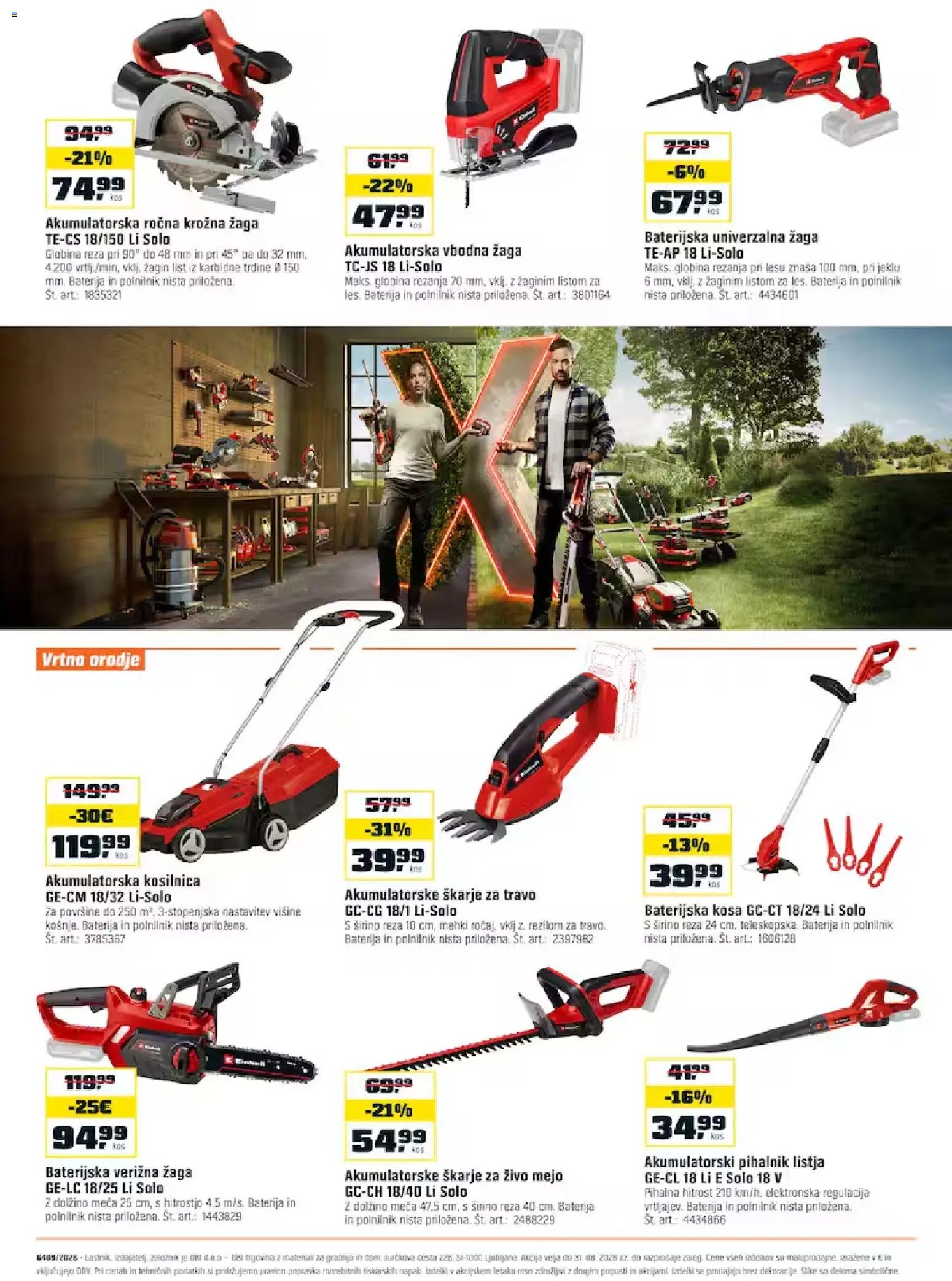 OBI katalog poletna akcija