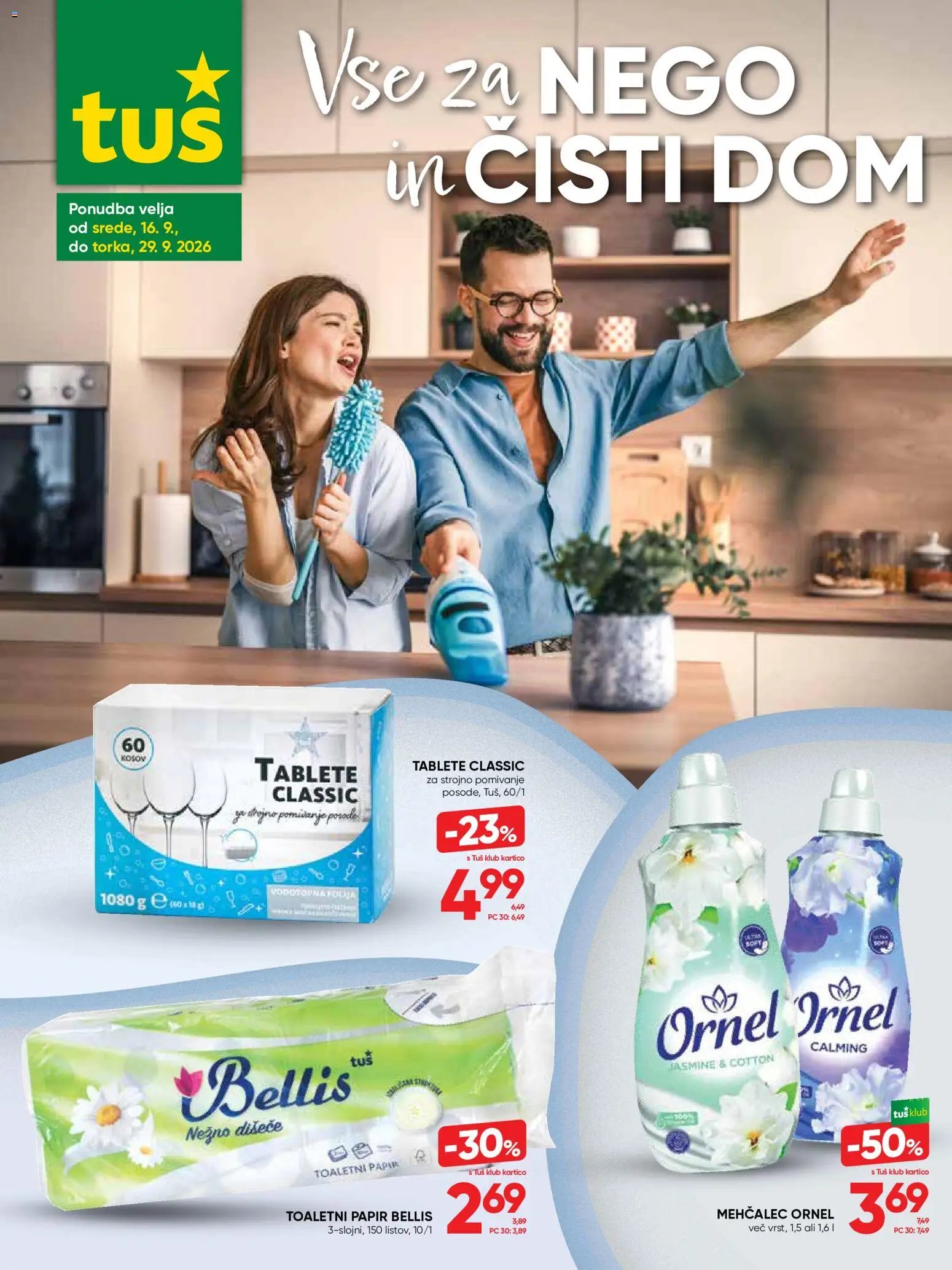 Tuš katalog vse za nego in čisti dom