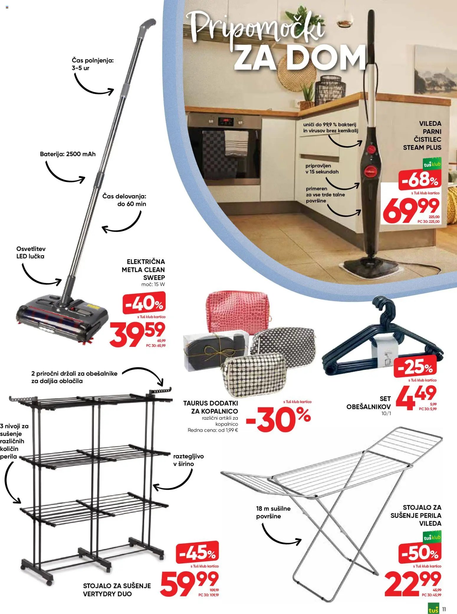 Tuš katalog vse za nego in čisti dom