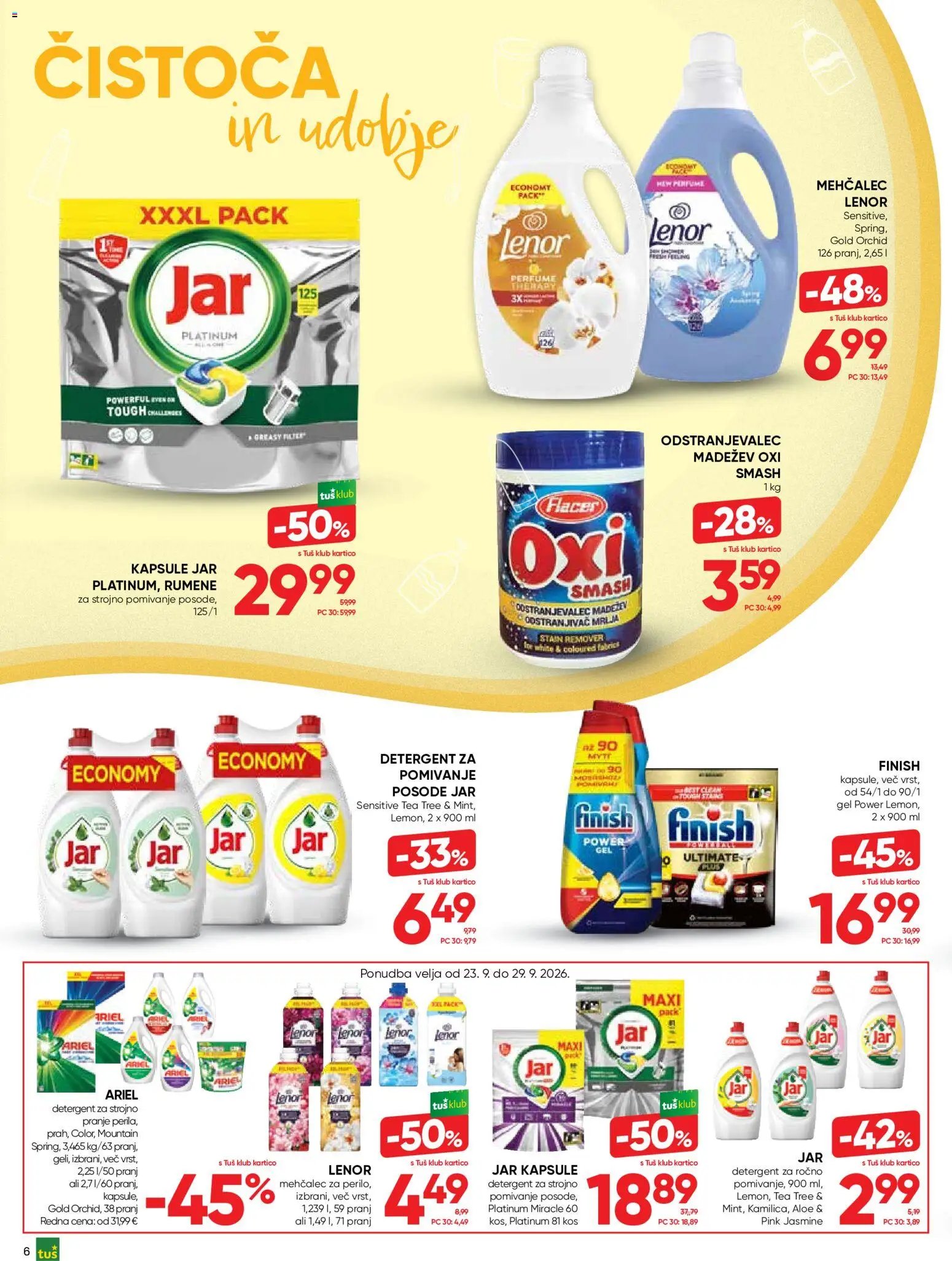 Tuš katalog vse za nego in čisti dom