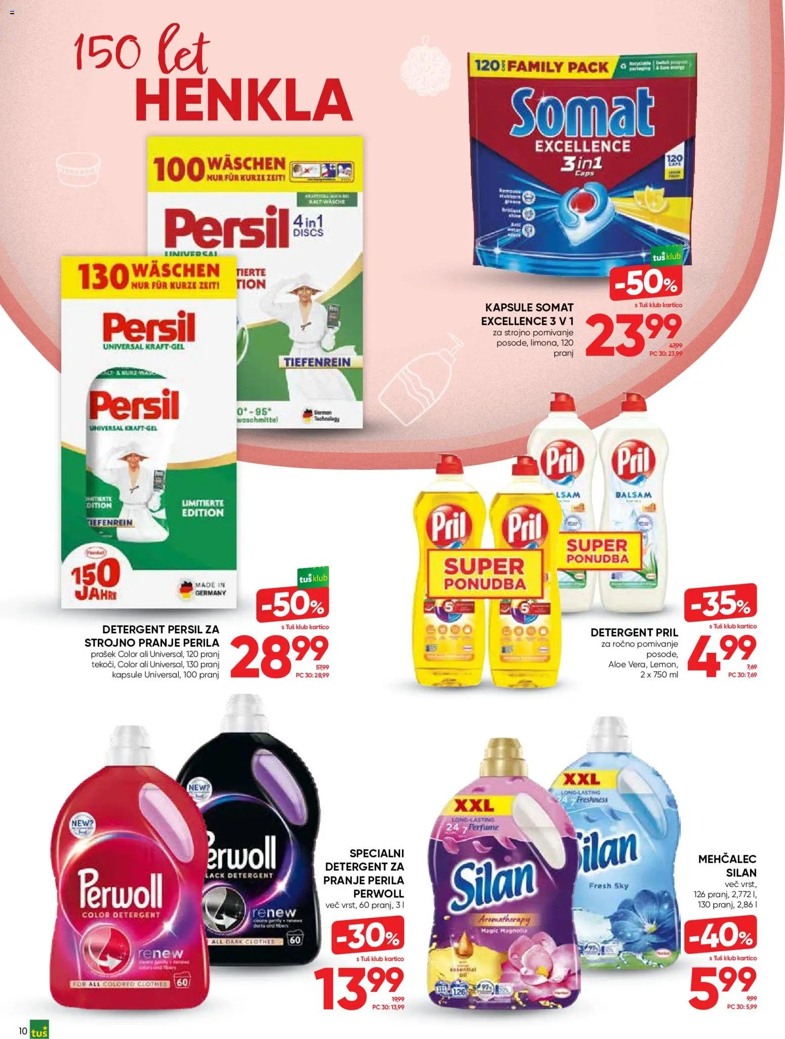 Tuš katalog vse za nego in čisti dom