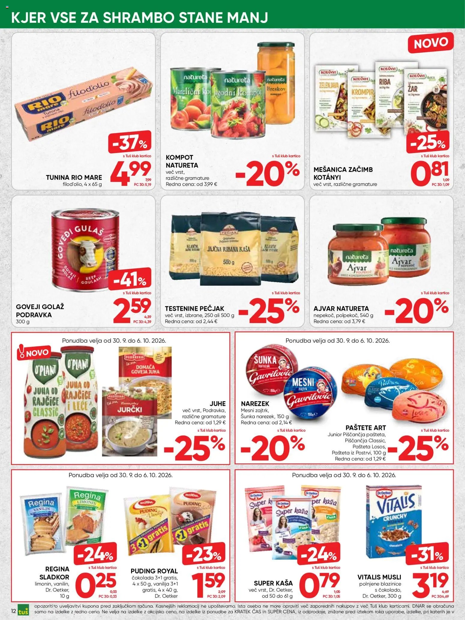 Tuš katalog