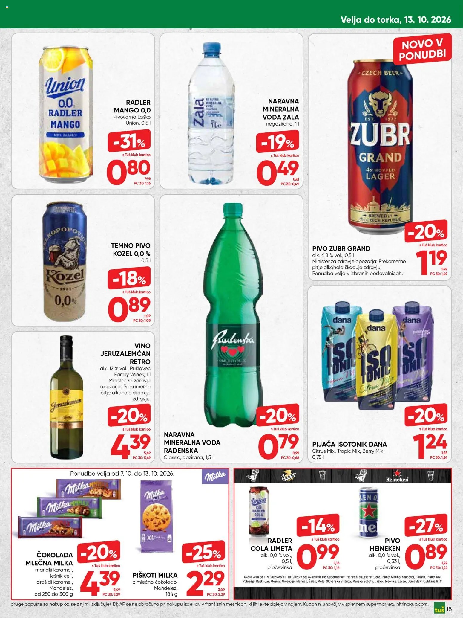 Tuš katalog