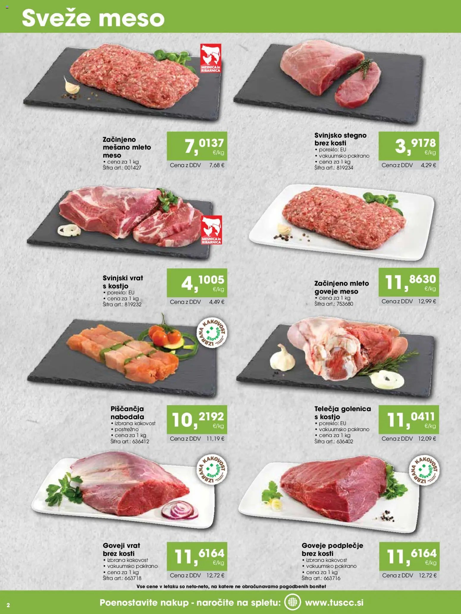 Tuš katalog cash&carry gostinec