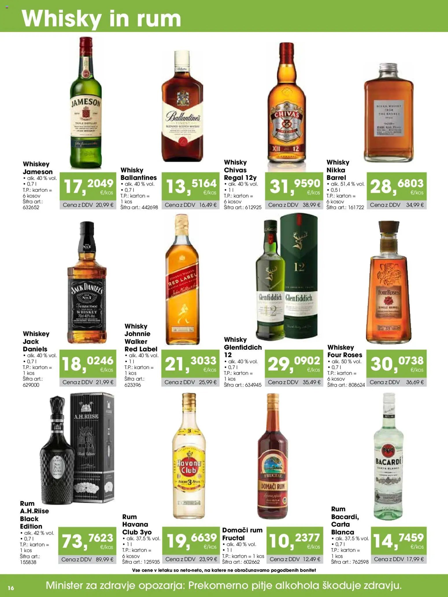 Tuš katalog cash&carry gostinec