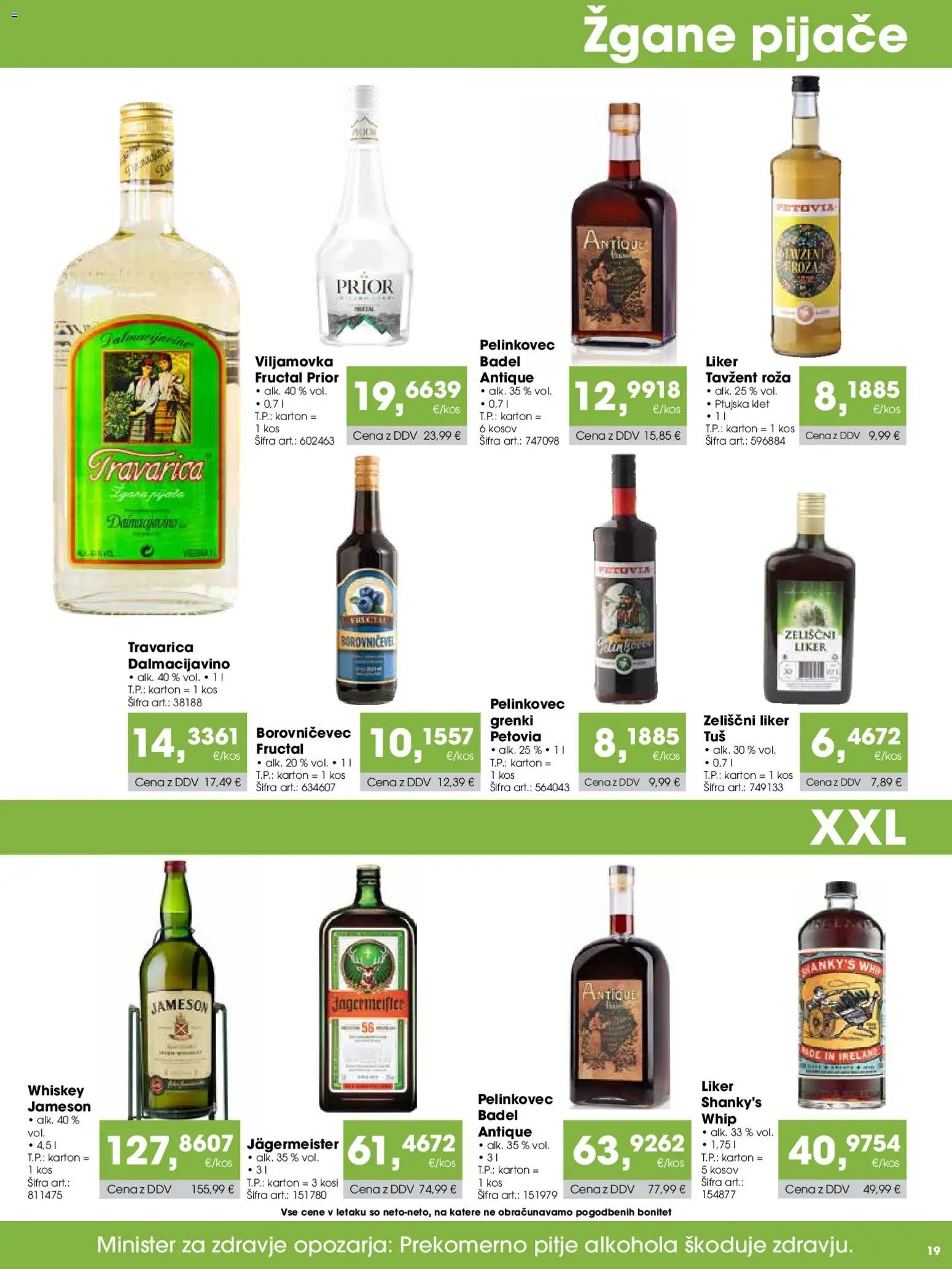 Tuš katalog cash&carry gostinec