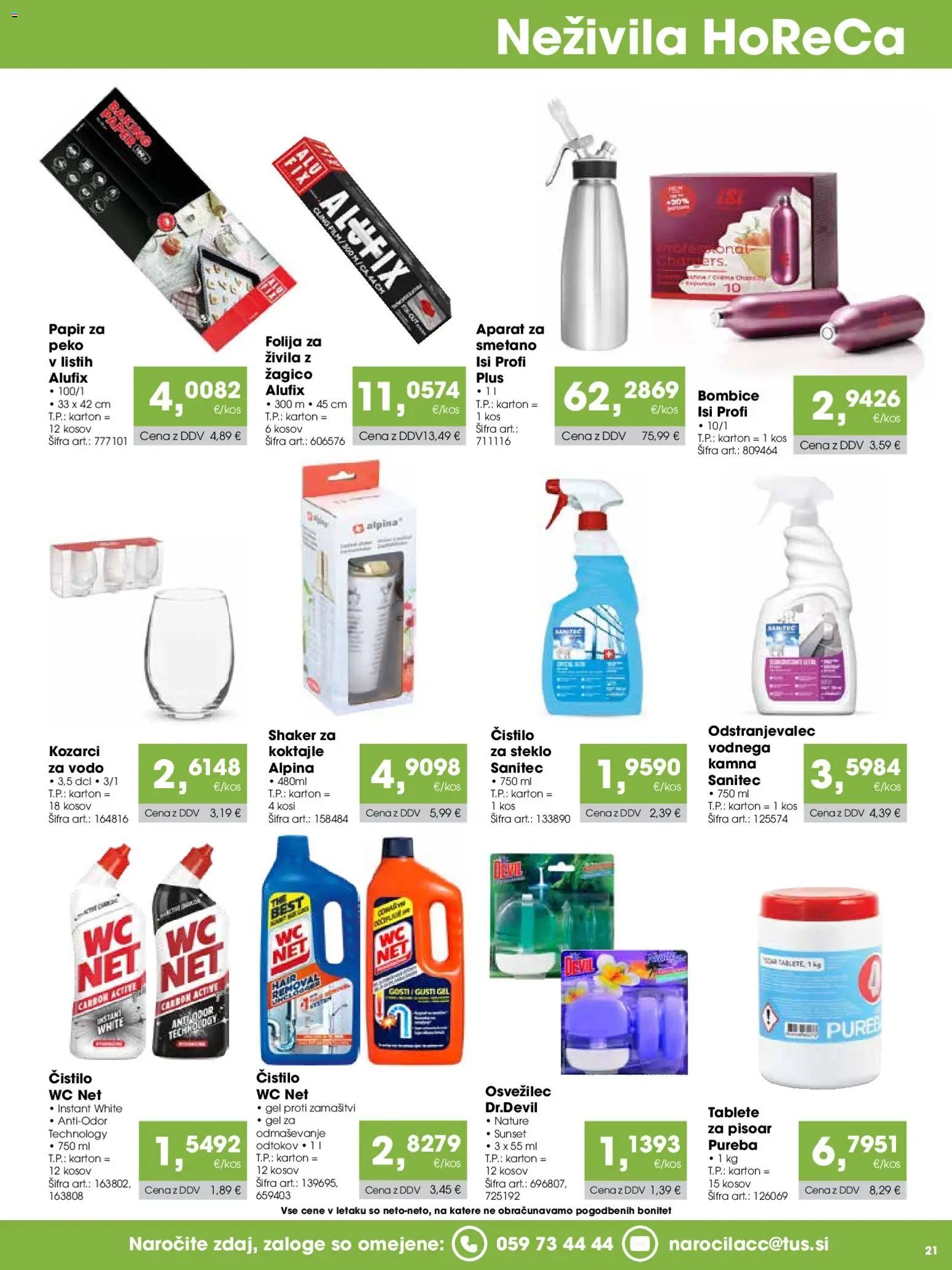 Tuš katalog cash&carry gostinec