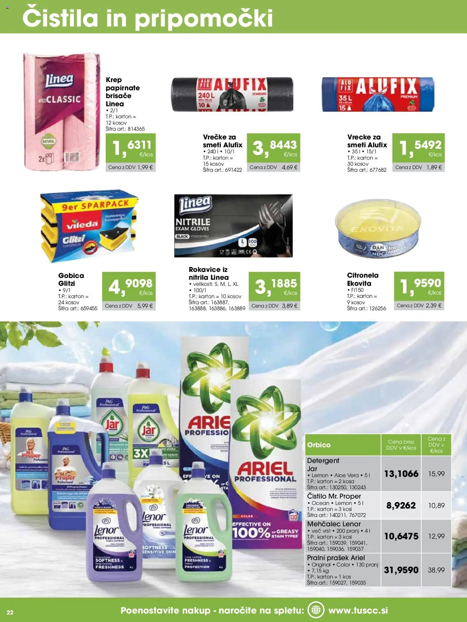 Tuš katalog cash&carry gostinec