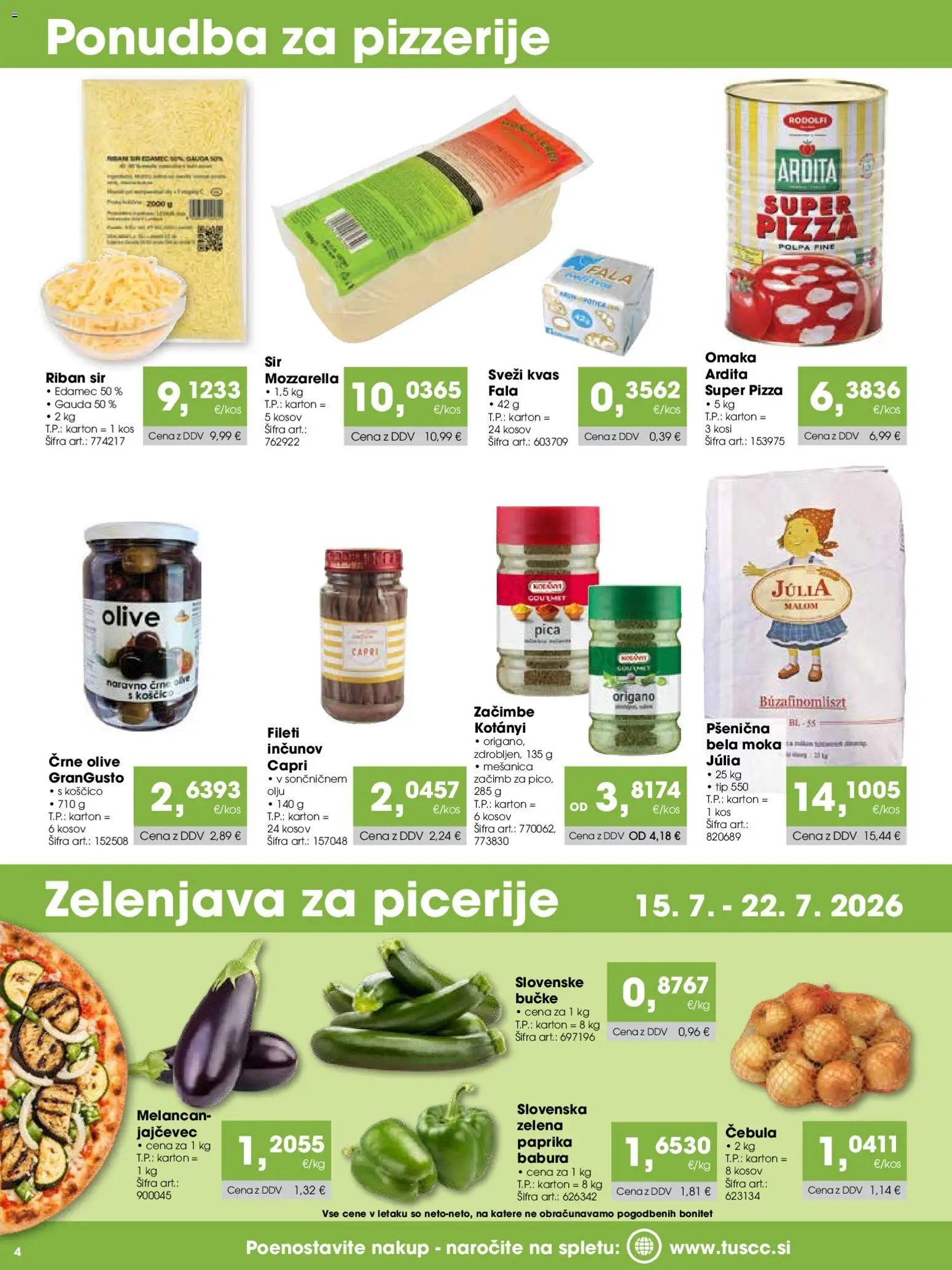 Tuš katalog cash&carry gostinec