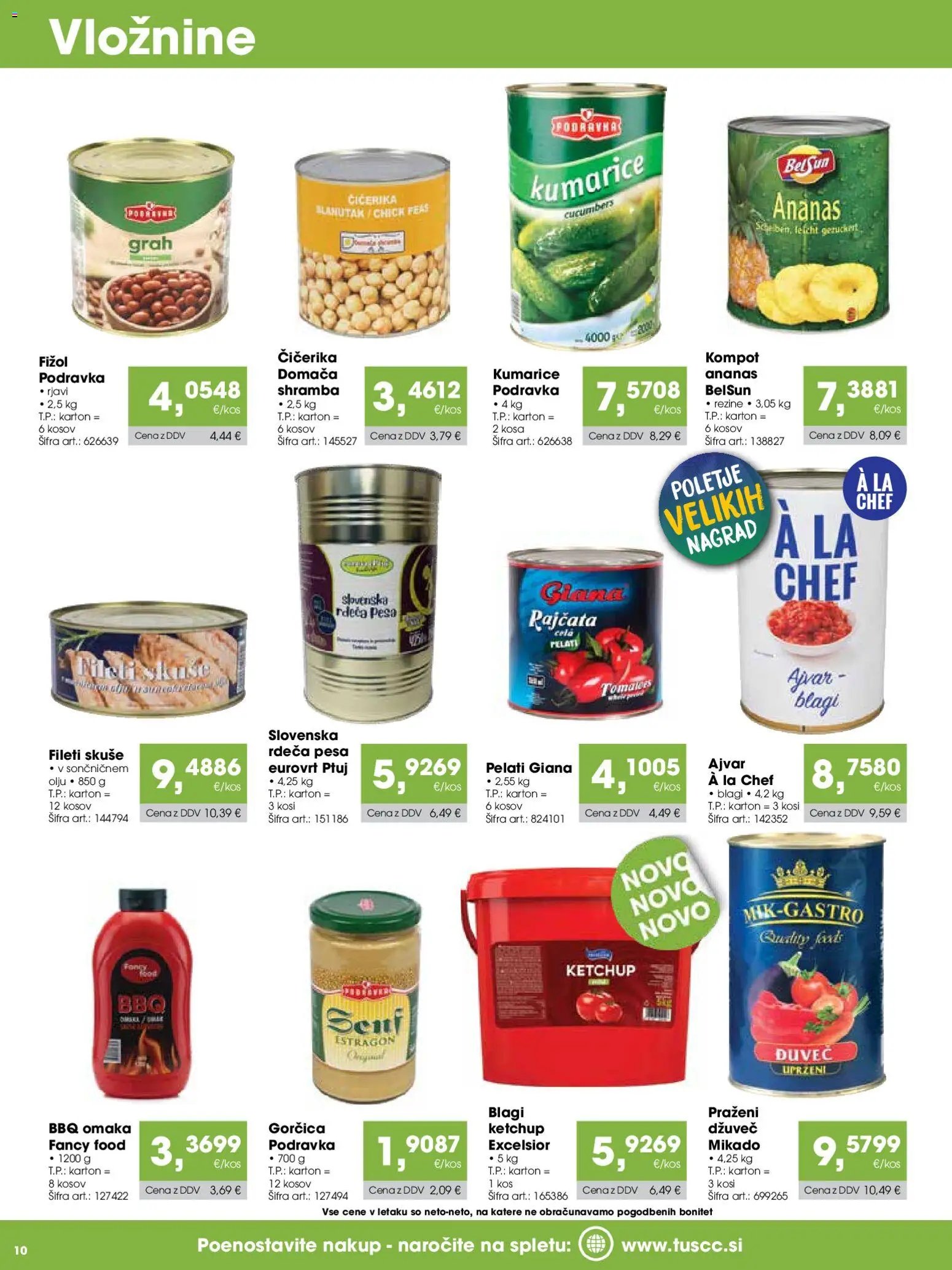 Tuš katalog cash&carry gostinec