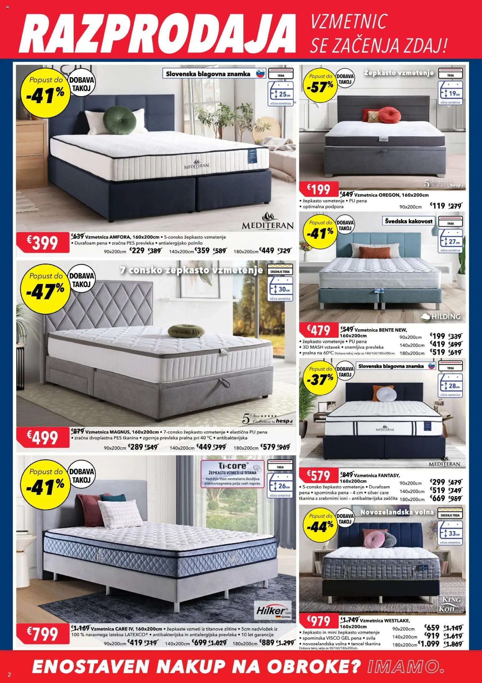 Harvey Norman katalog razprodaja vzmetnic (2026-01-05 - 2026-01-13)