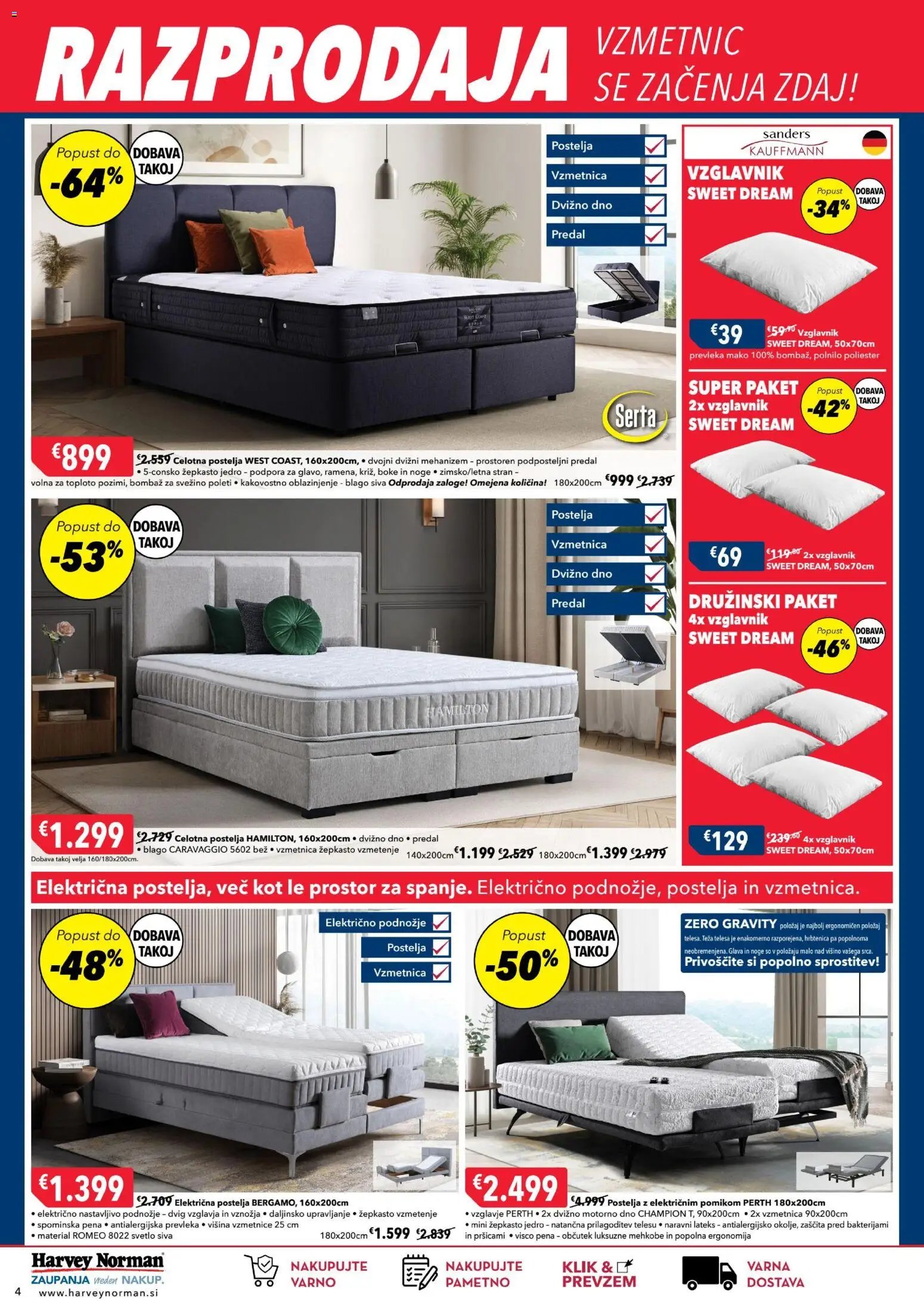 Harvey Norman katalog razprodaja vzmetnic (2026-01-05 - 2026-01-13)