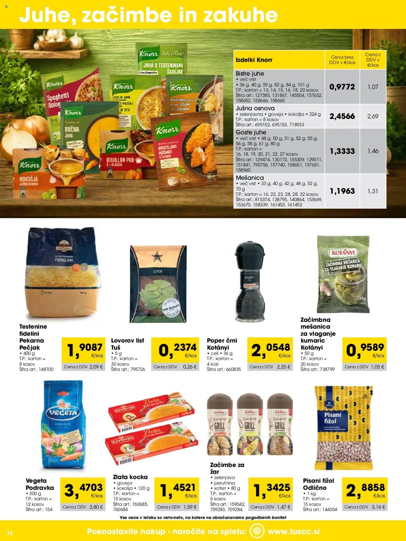 Tuš katalog
