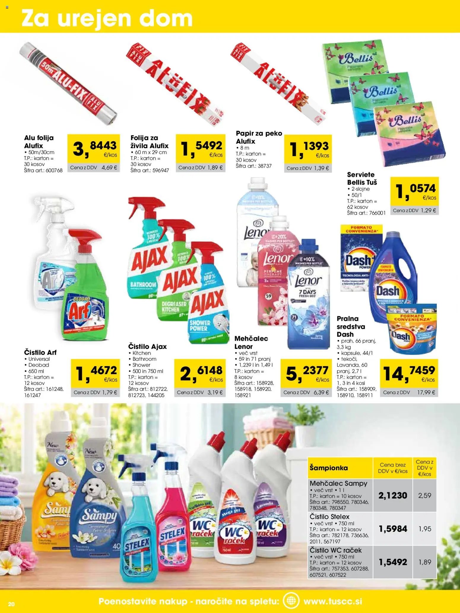 Tuš katalog