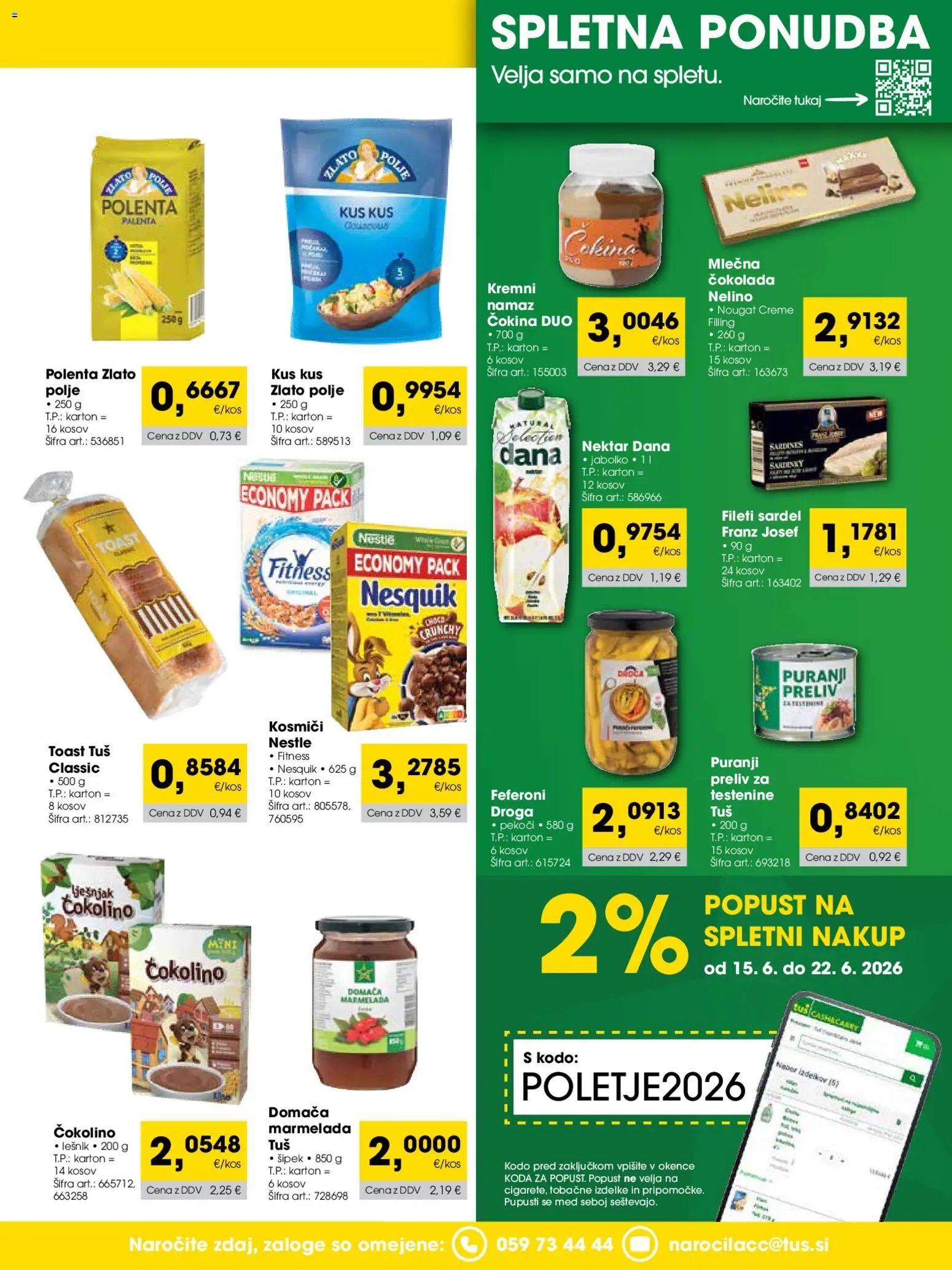 Tuš katalog