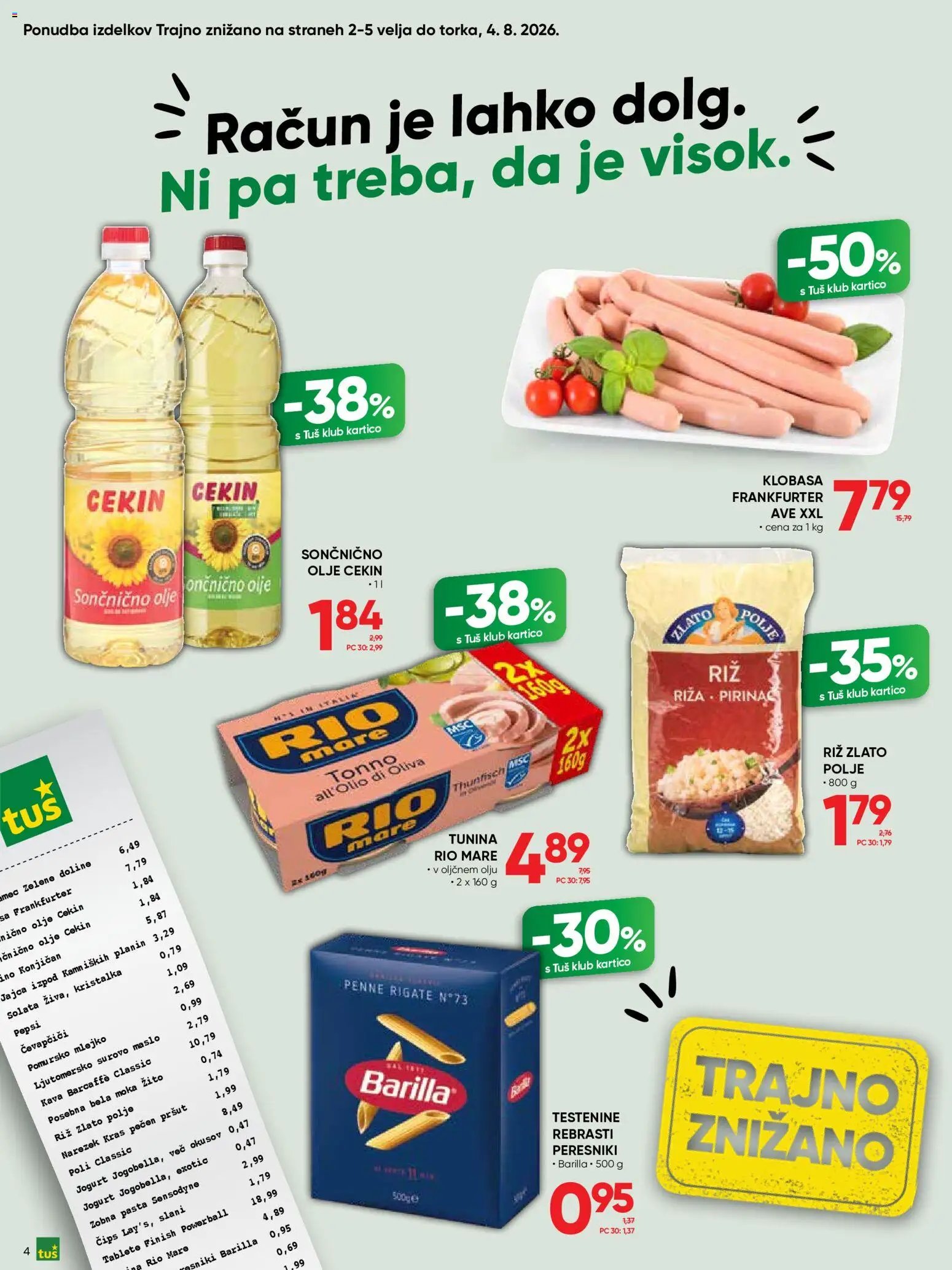 Tuš katalog