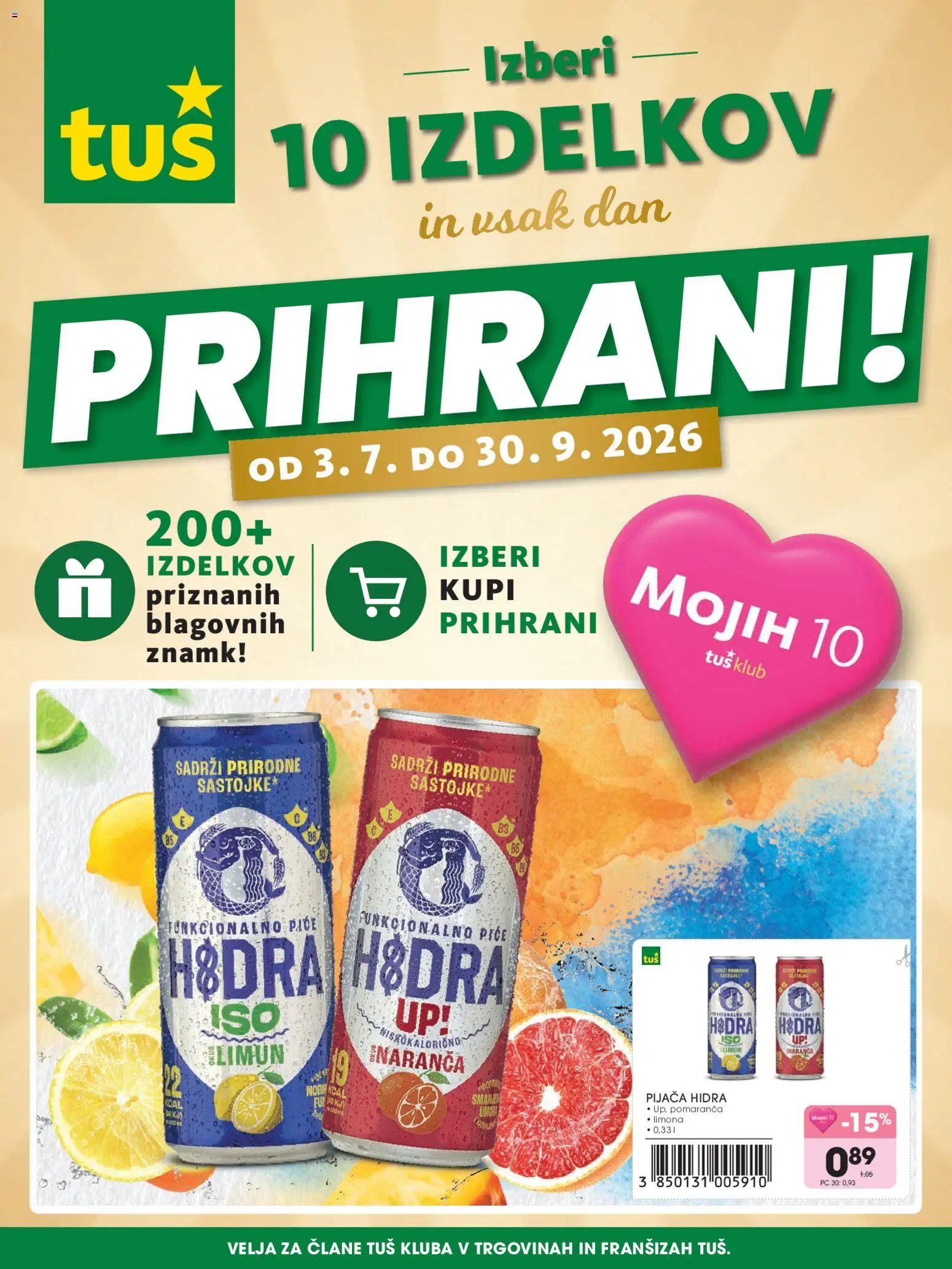 Tuš katalog