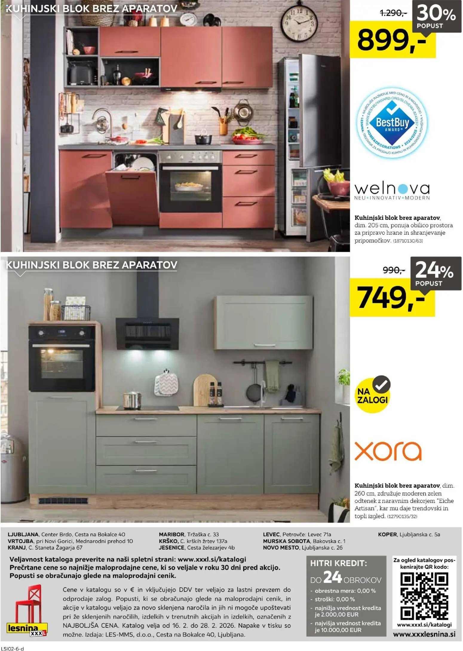 XXXL Lesnina katalog največja ponudba kuhinj (2026-02-17 - 2026-02-28)