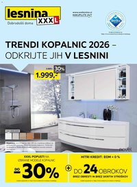 XXXL Lesnina katalog trendi kopalnic (2026-02-02 - 2026-02-14)