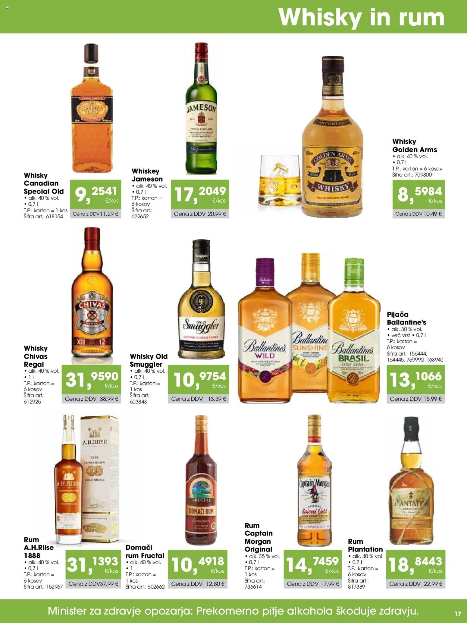 Tuš katalog cash&carry gostinec