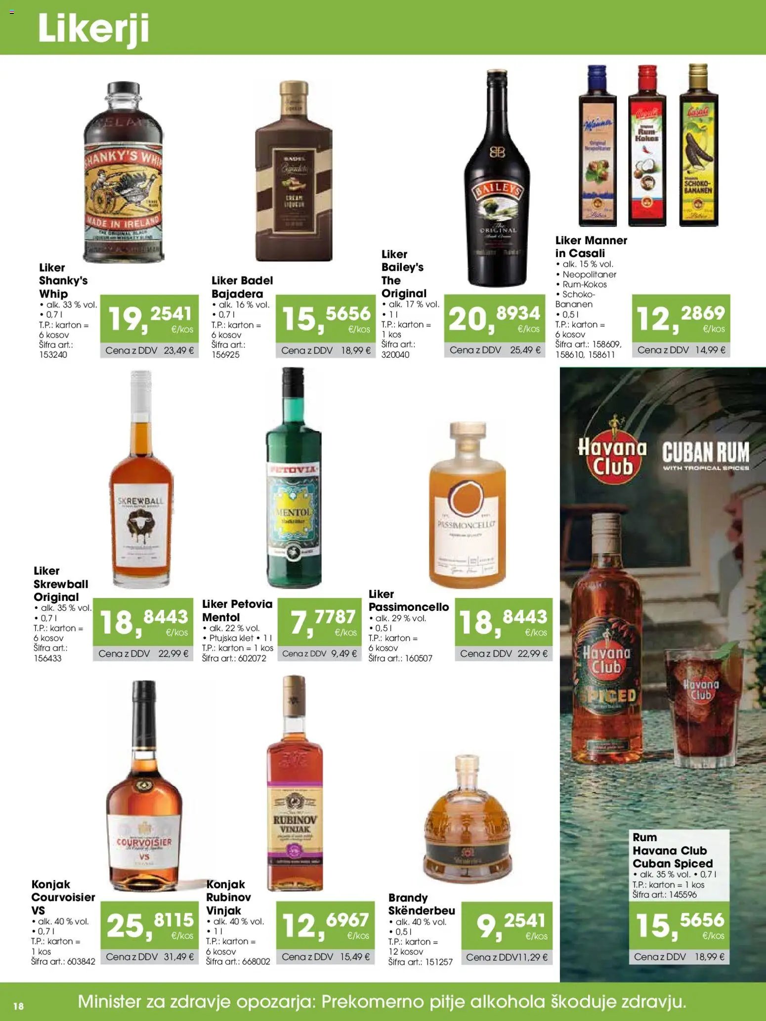 Tuš katalog cash&carry gostinec