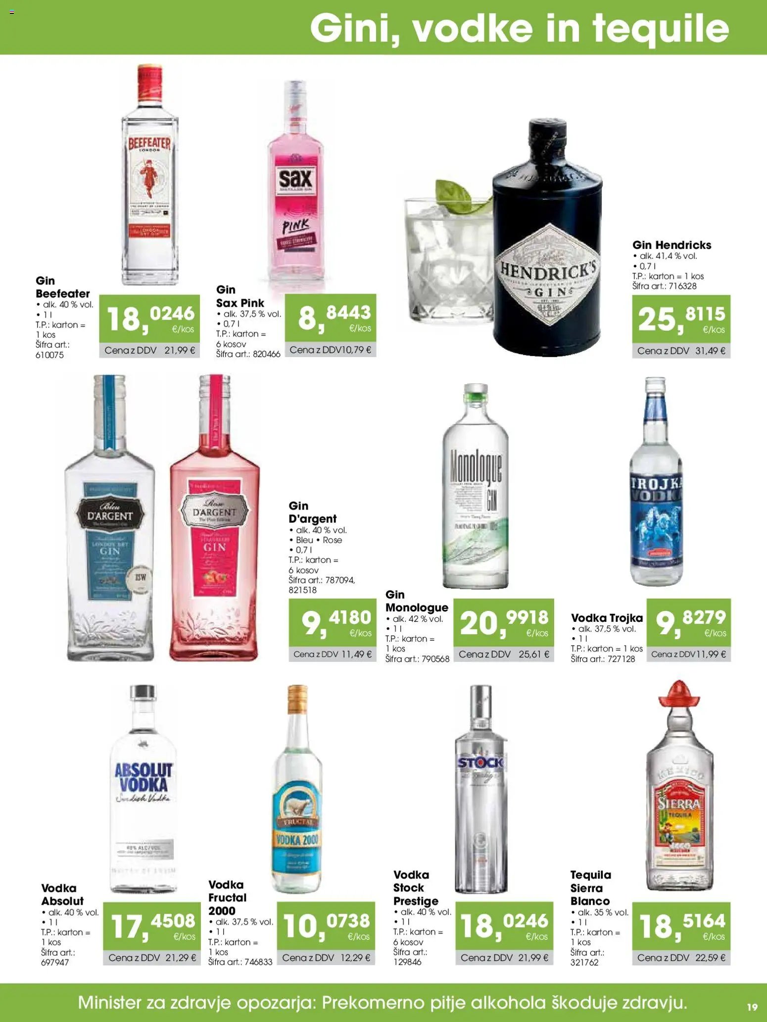Tuš katalog cash&carry gostinec