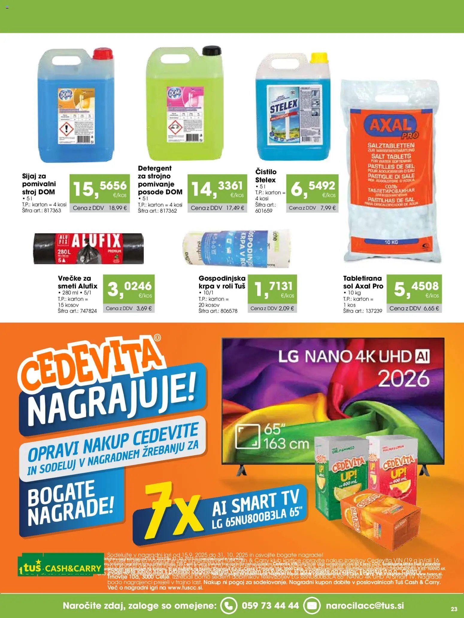 Tuš katalog cash&carry gostinec