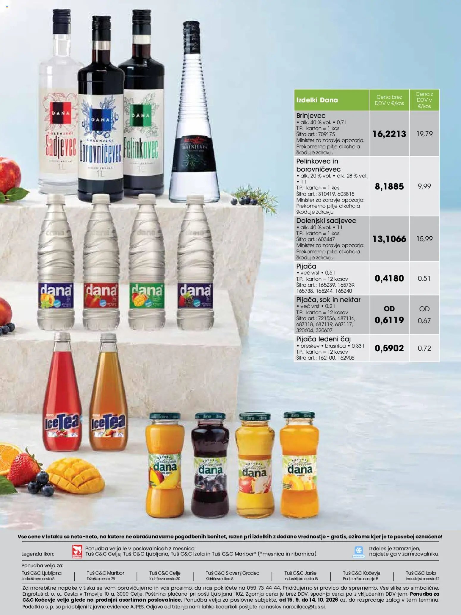 Tuš katalog cash&carry gostinec