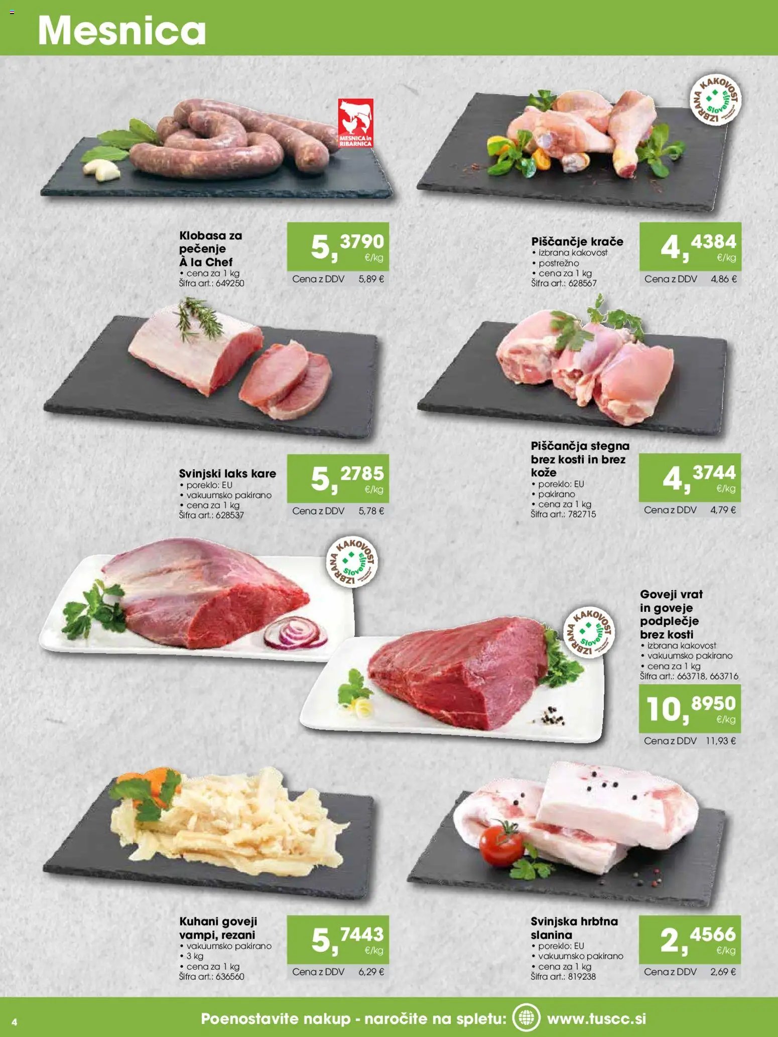 Tuš katalog cash&carry gostinec