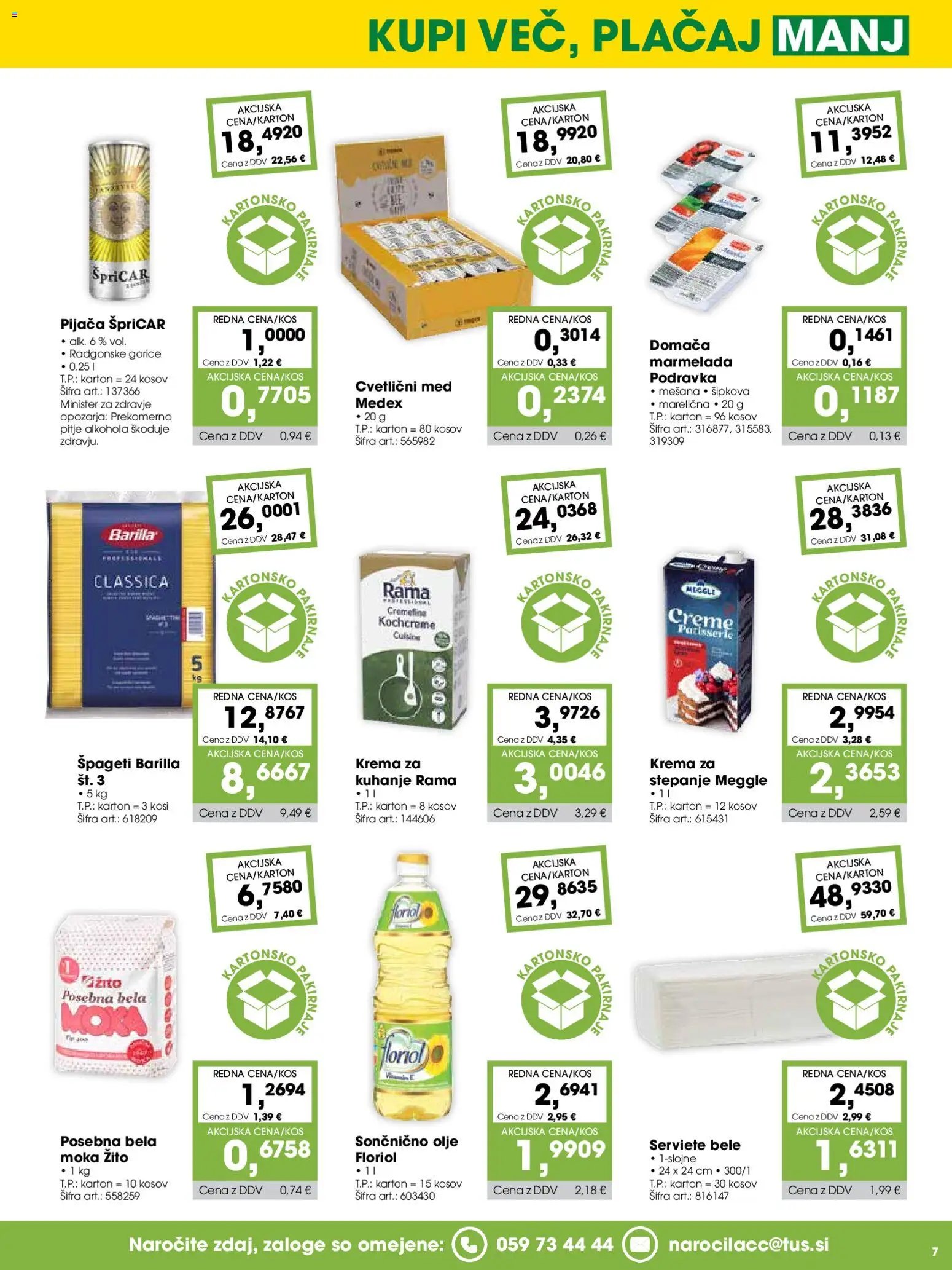 Tuš katalog cash&carry gostinec