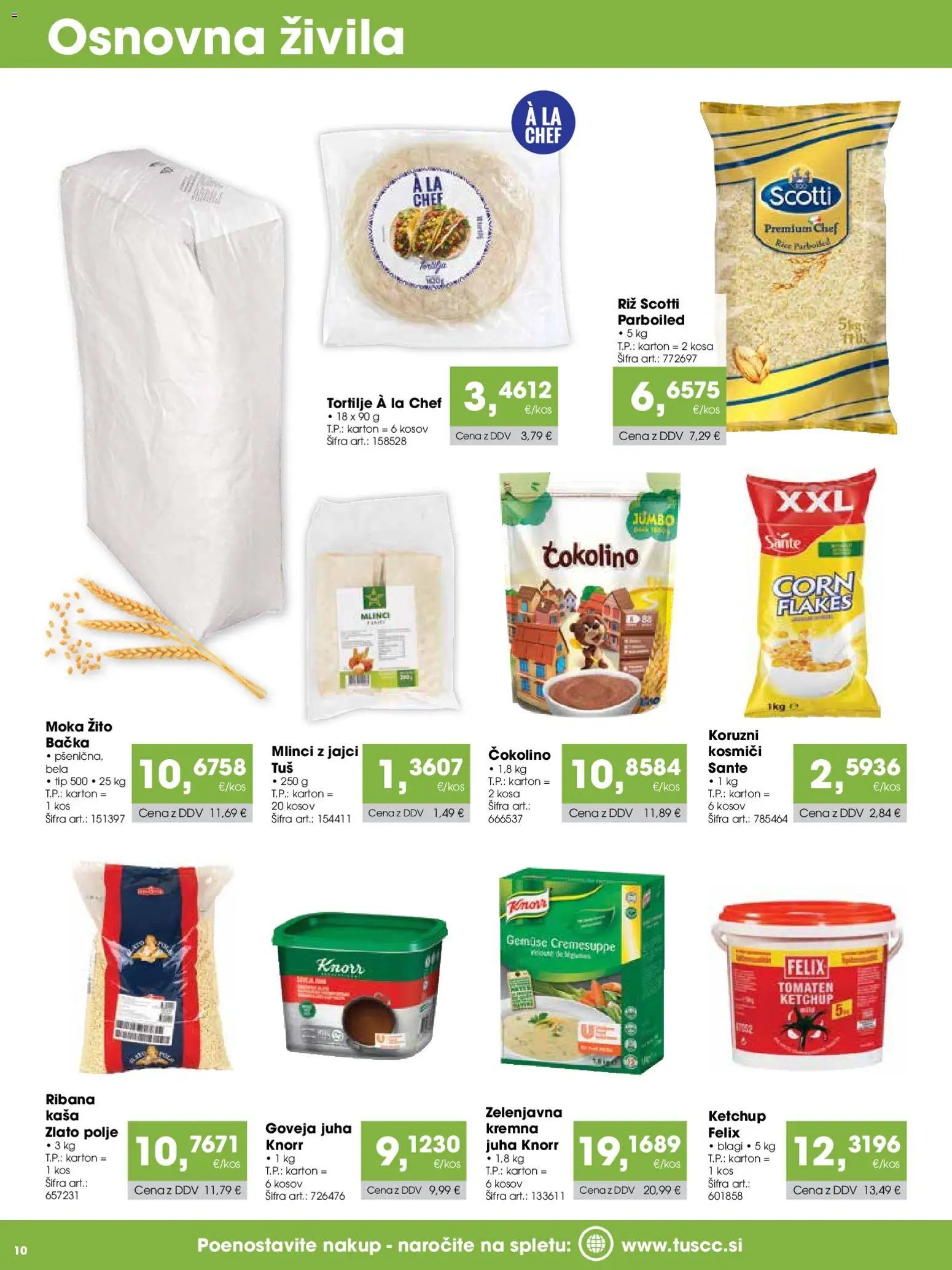 Tuš katalog cash&carry gostinec