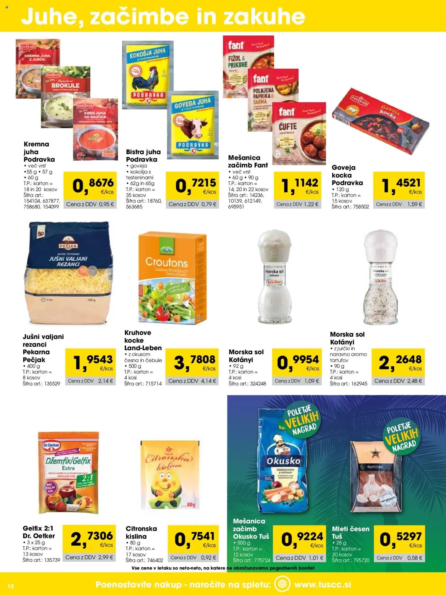 Tuš katalog cash&carry trgovec