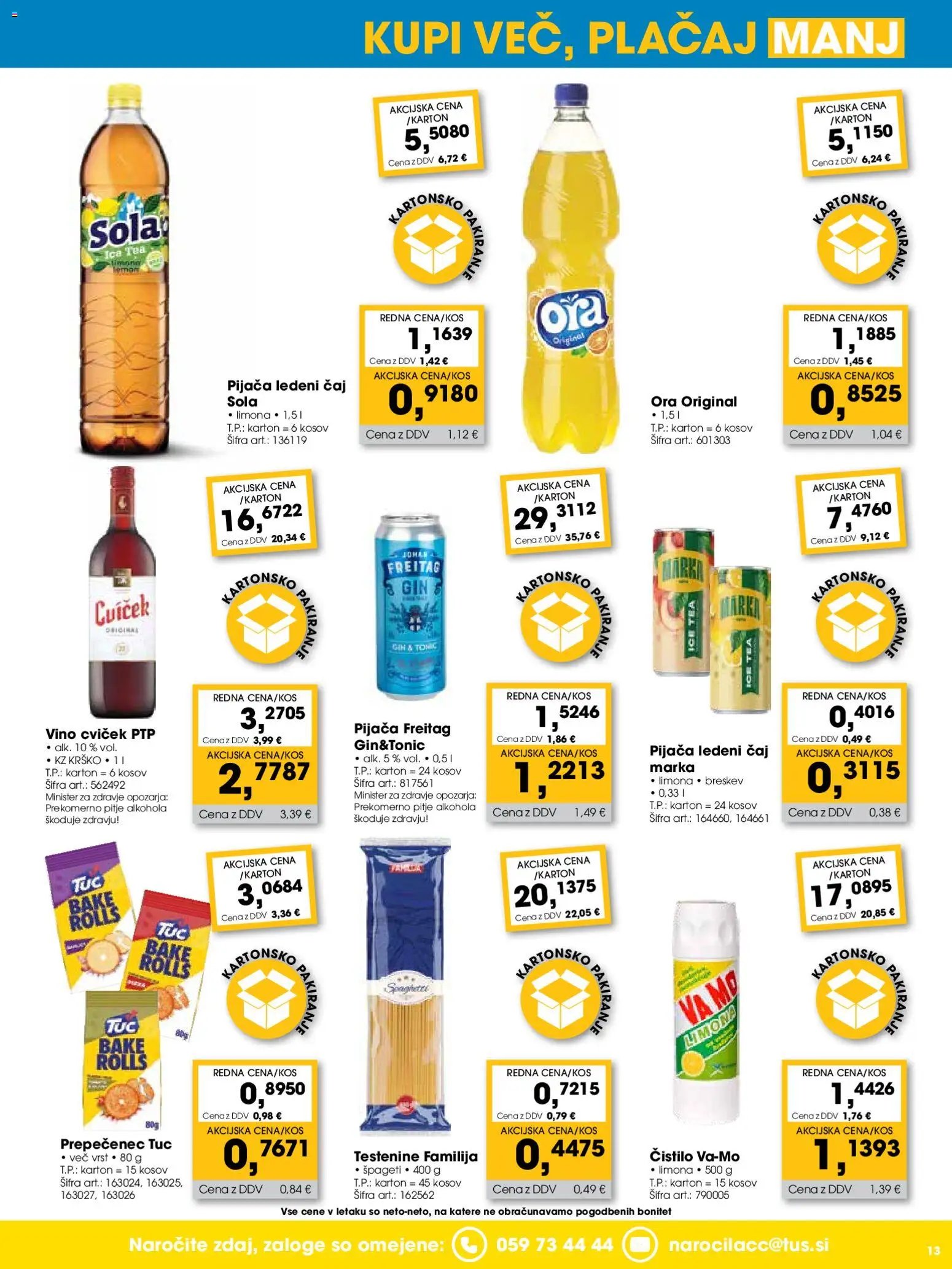 Tuš katalog cash&carry trgovec